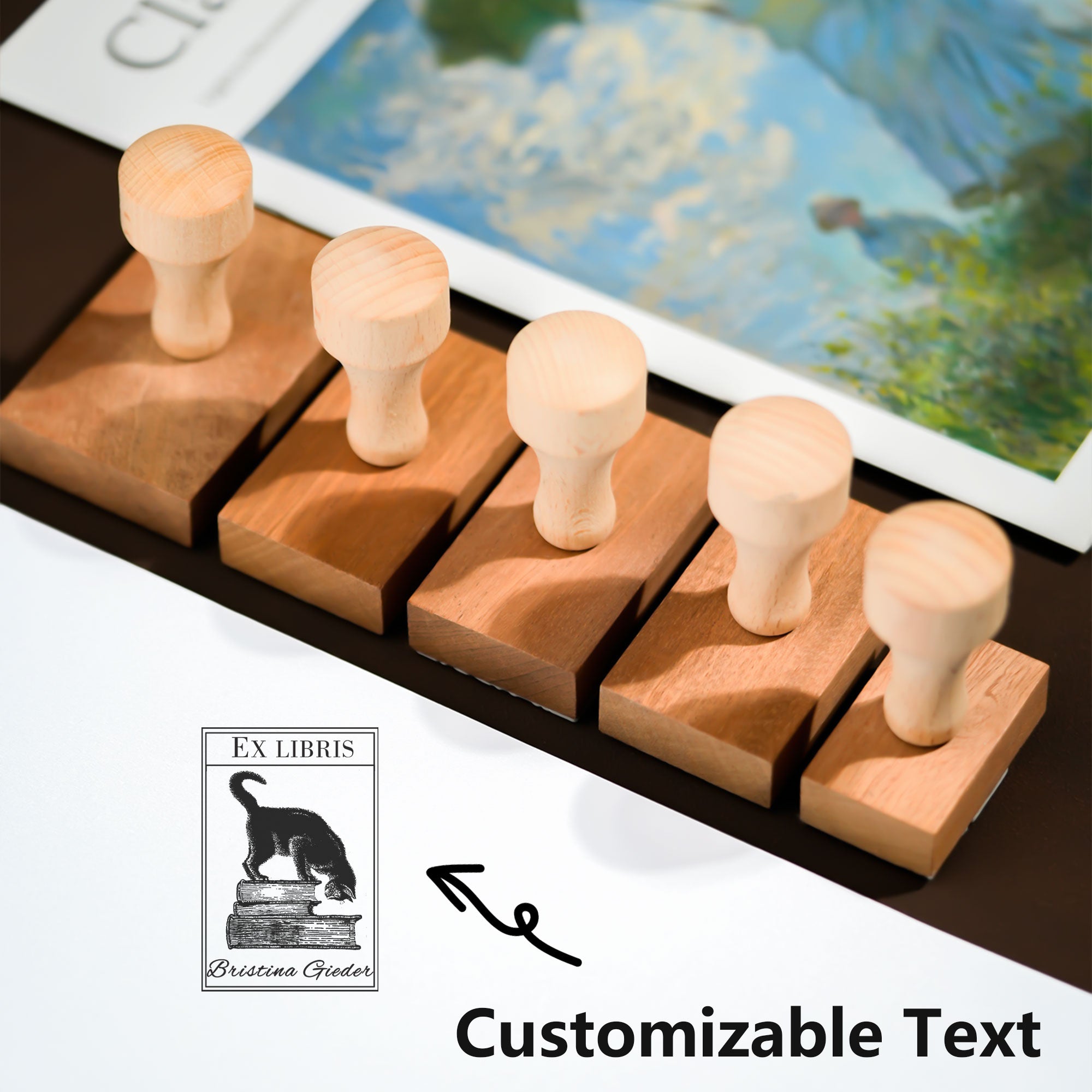 Customized Designer Bookplate Stamp