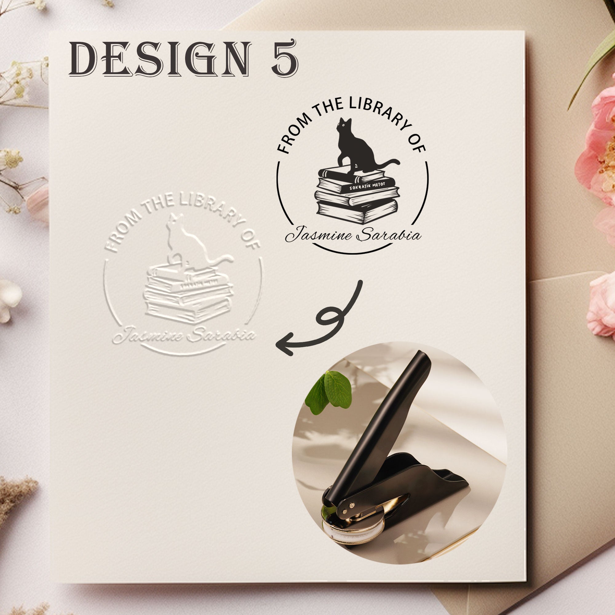 Custom Floral Decor Embosser