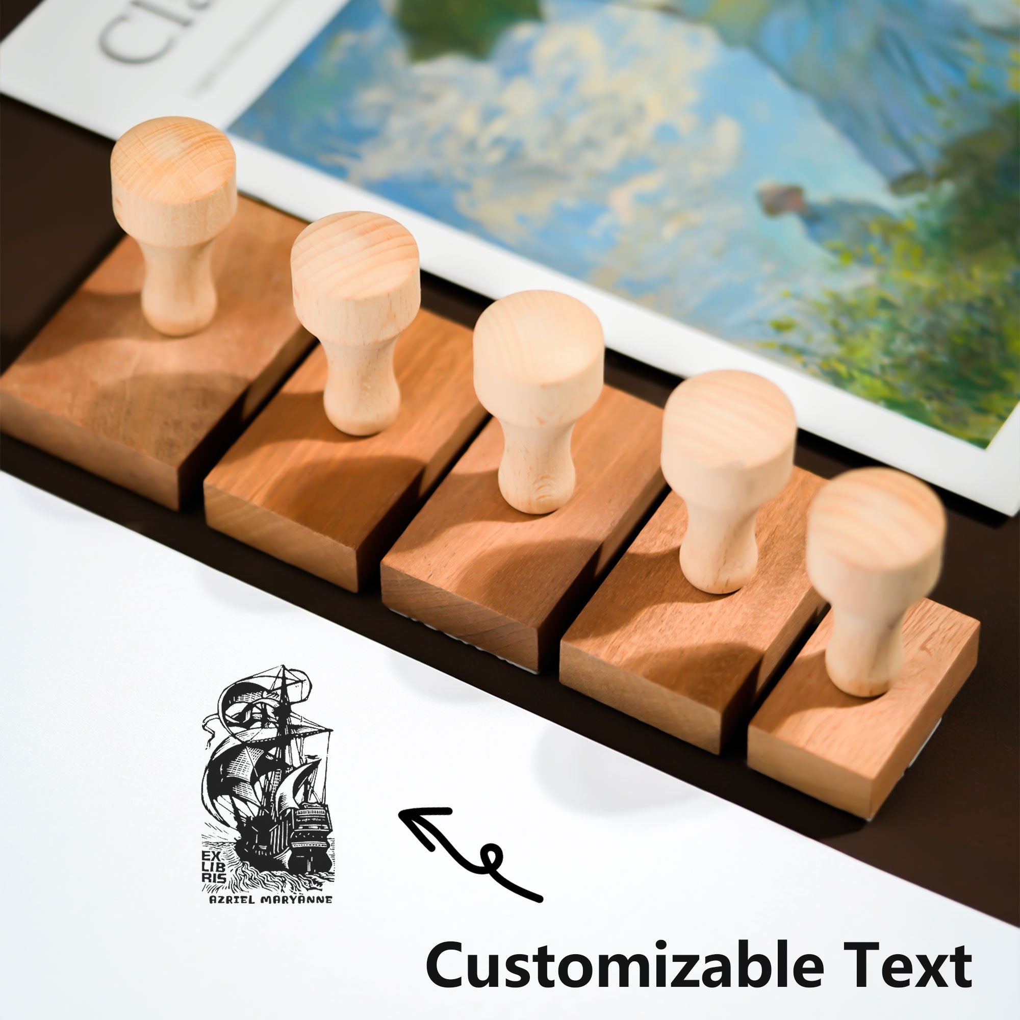 Customized Study Bookplate Stamp