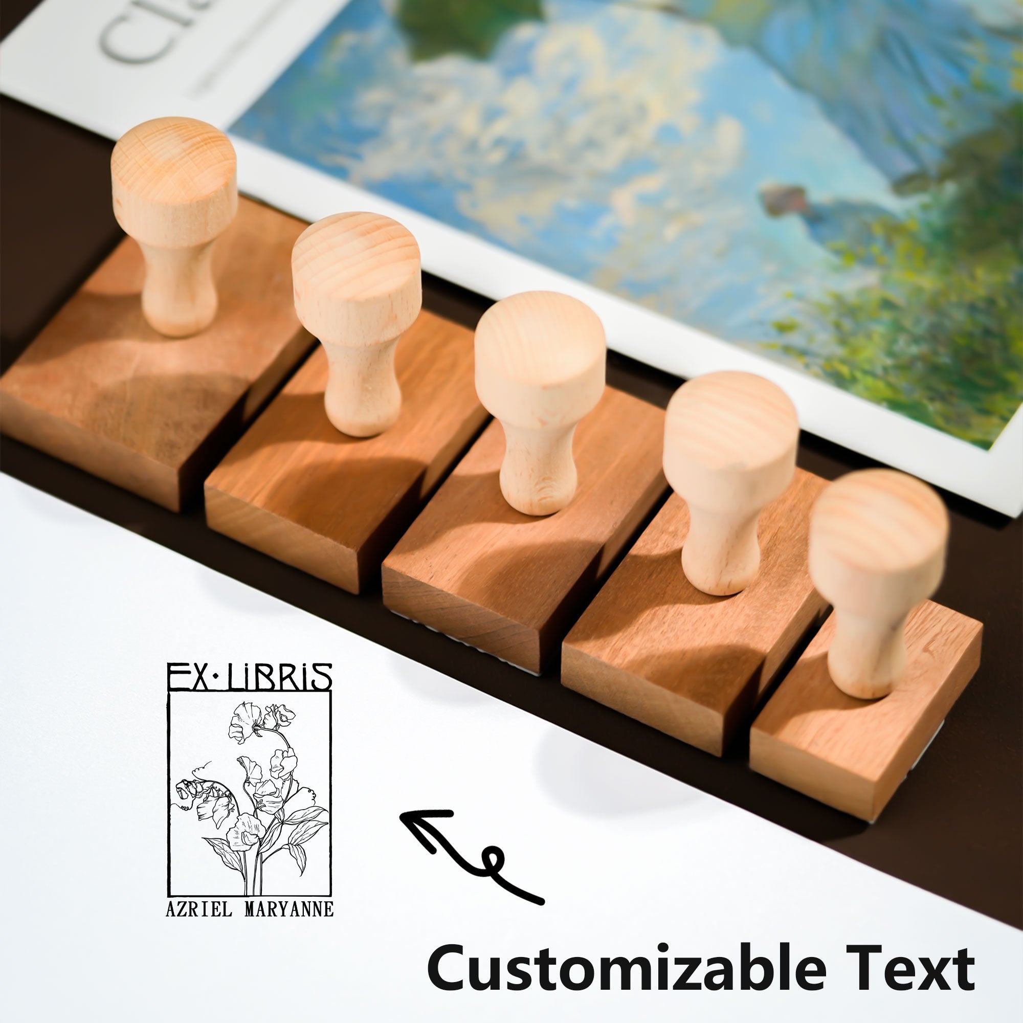 Customized Private Bookplate Stamp
