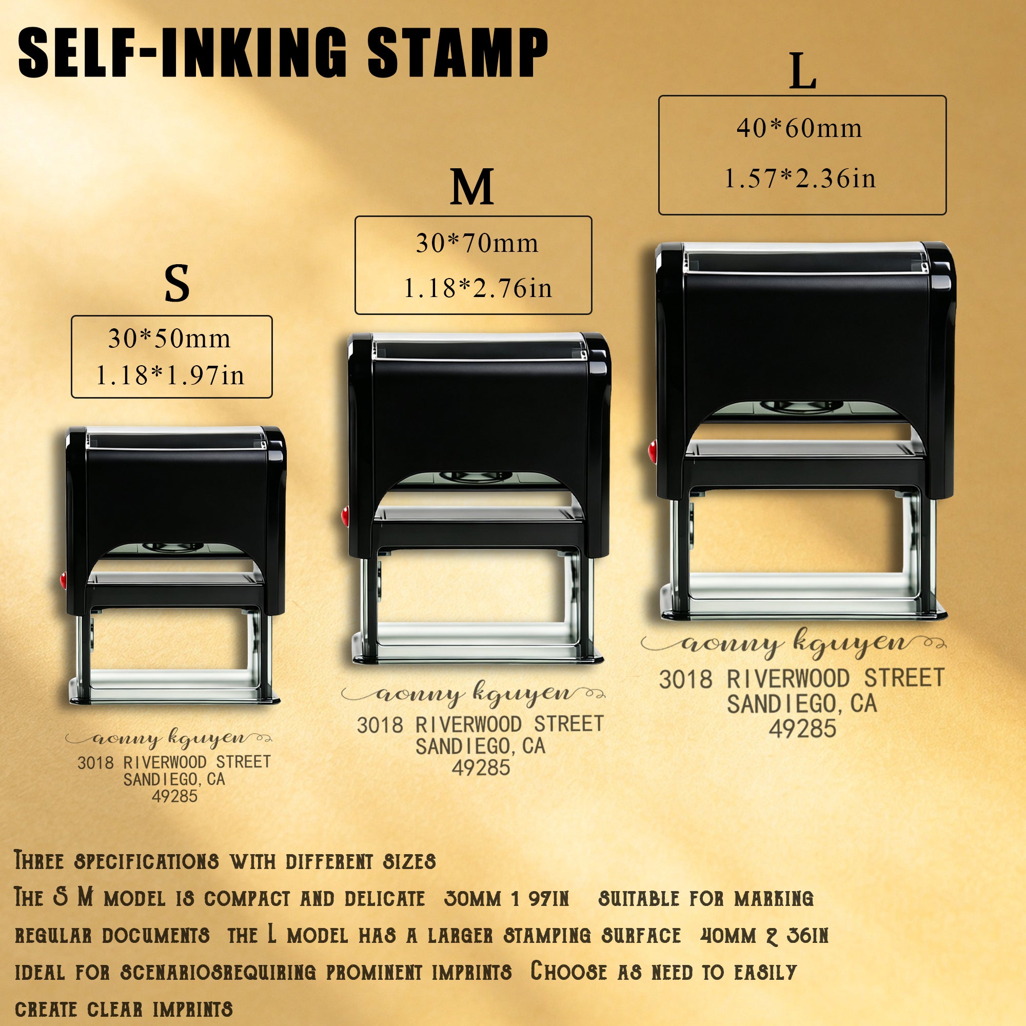 Personalized Return Address Stamp