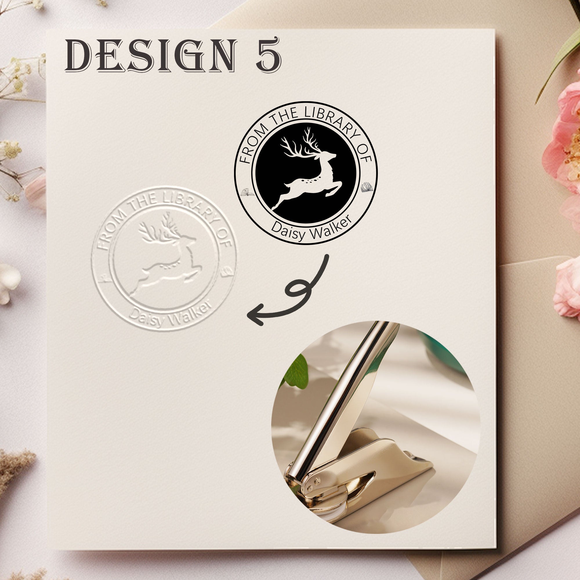 Custom Modern Book Embosser