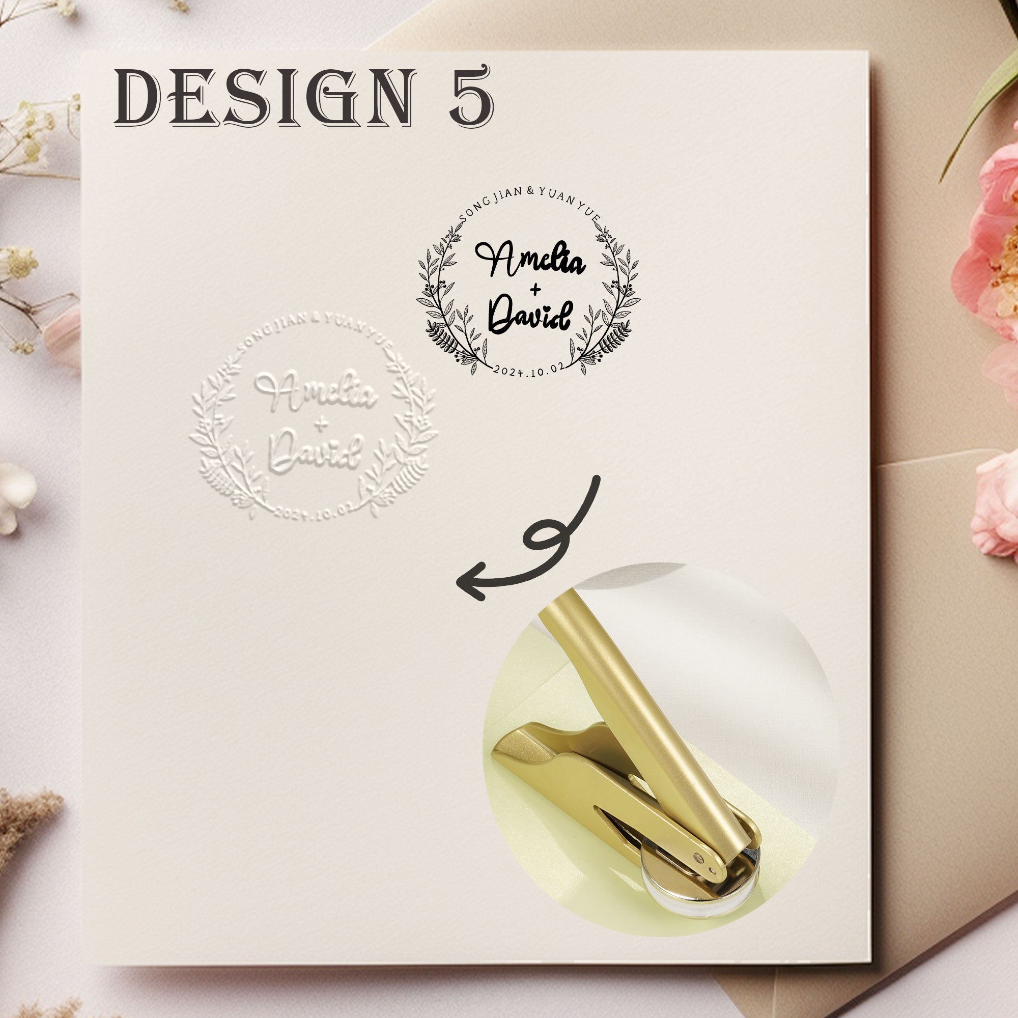 Custom Family Wedding Embosser