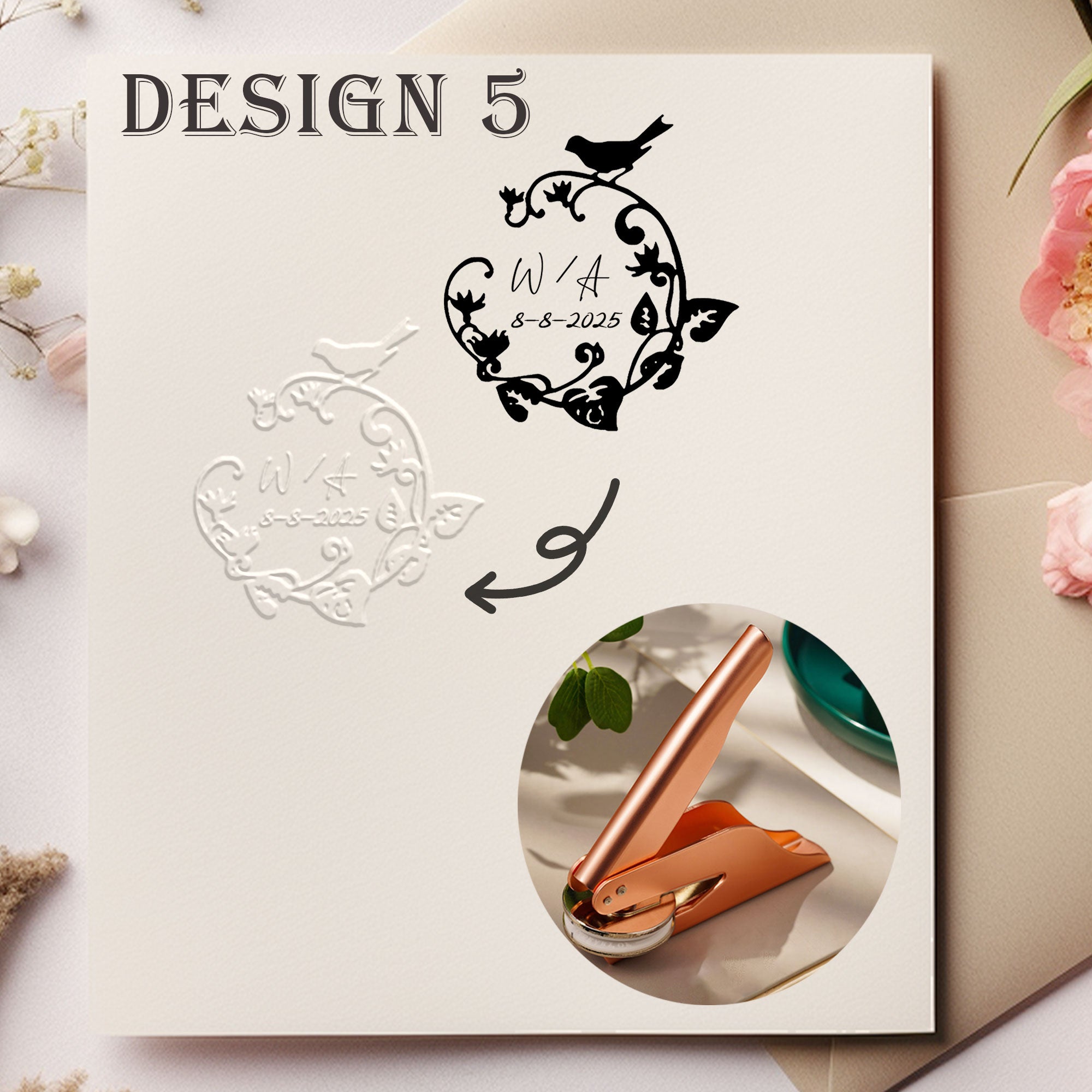 Custom Antique Wedding Embosser
