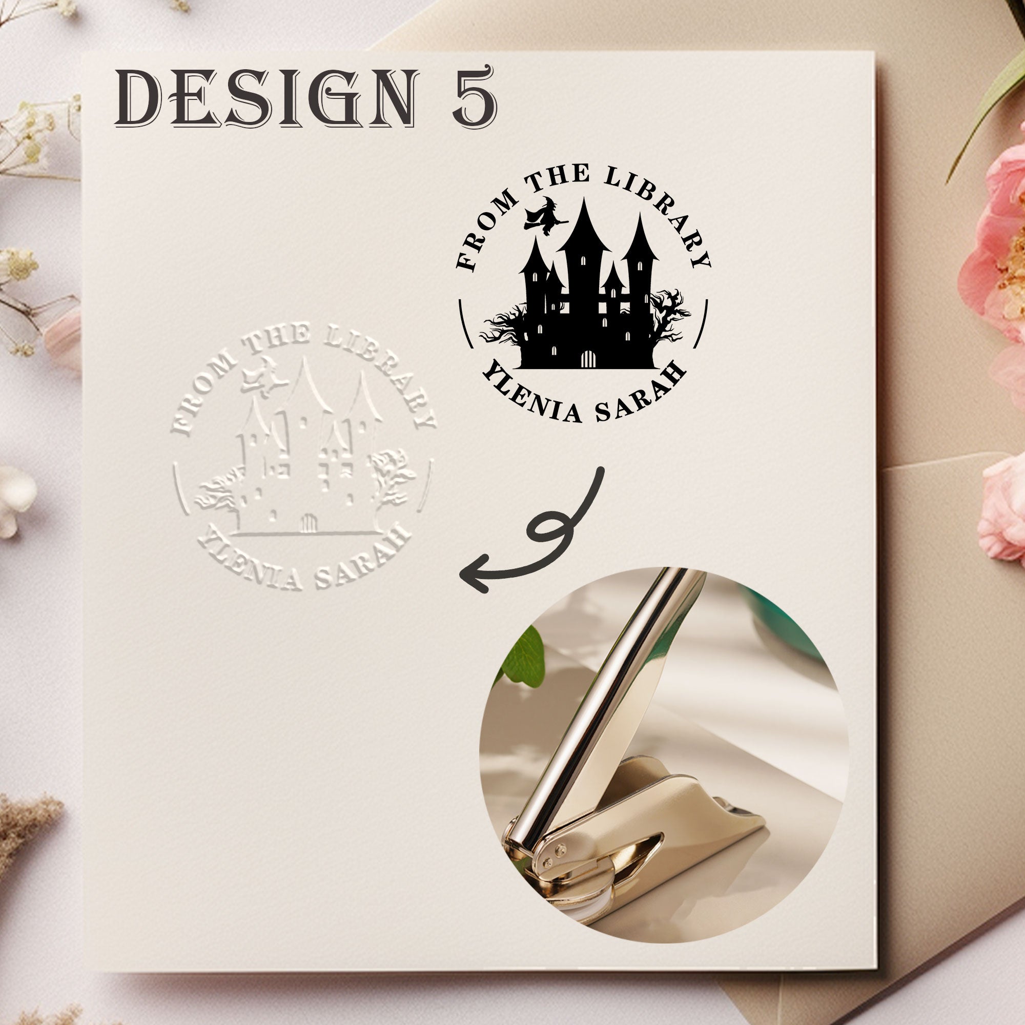 Custom Floral Decor Embosser