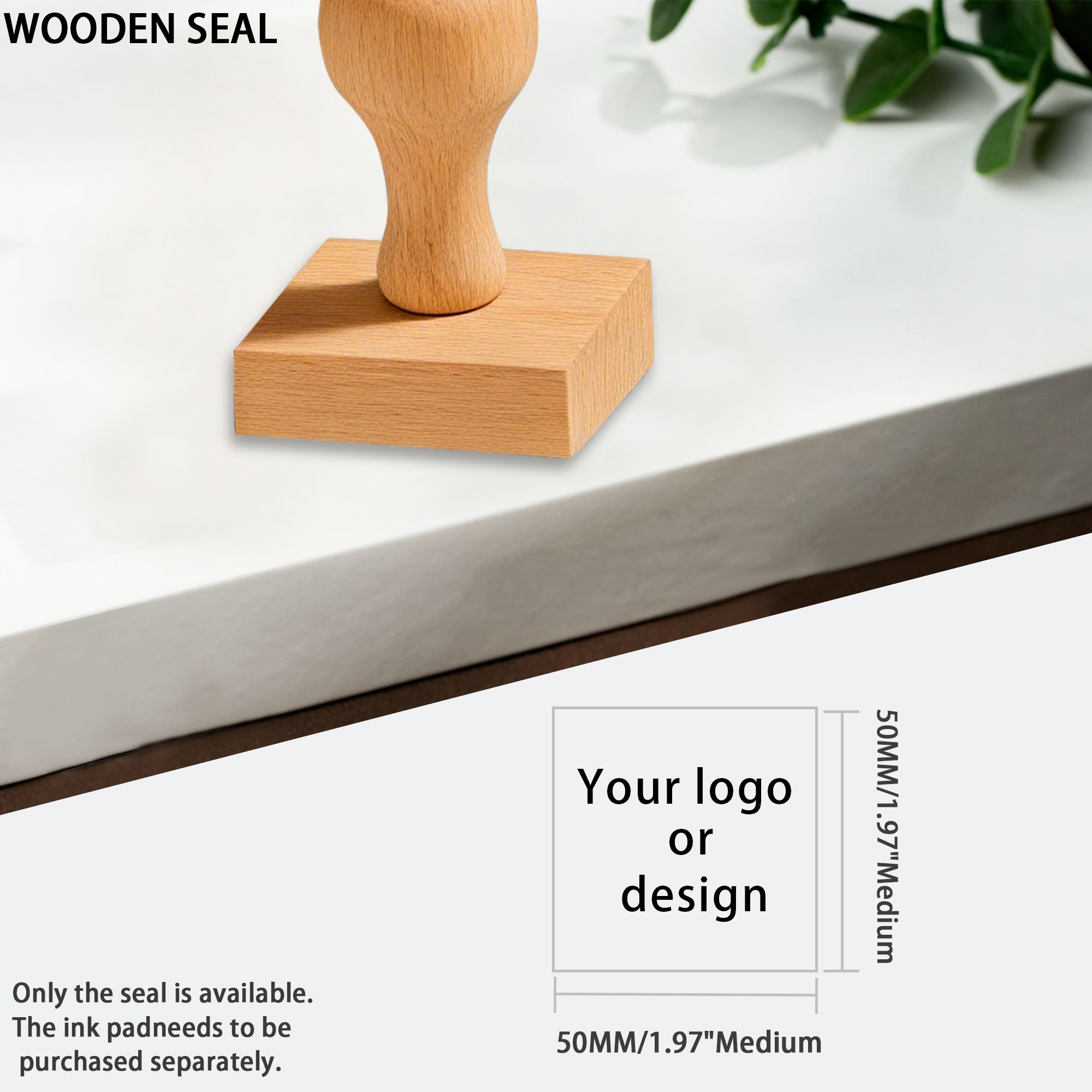 Wooden Stamp Customized With Logo