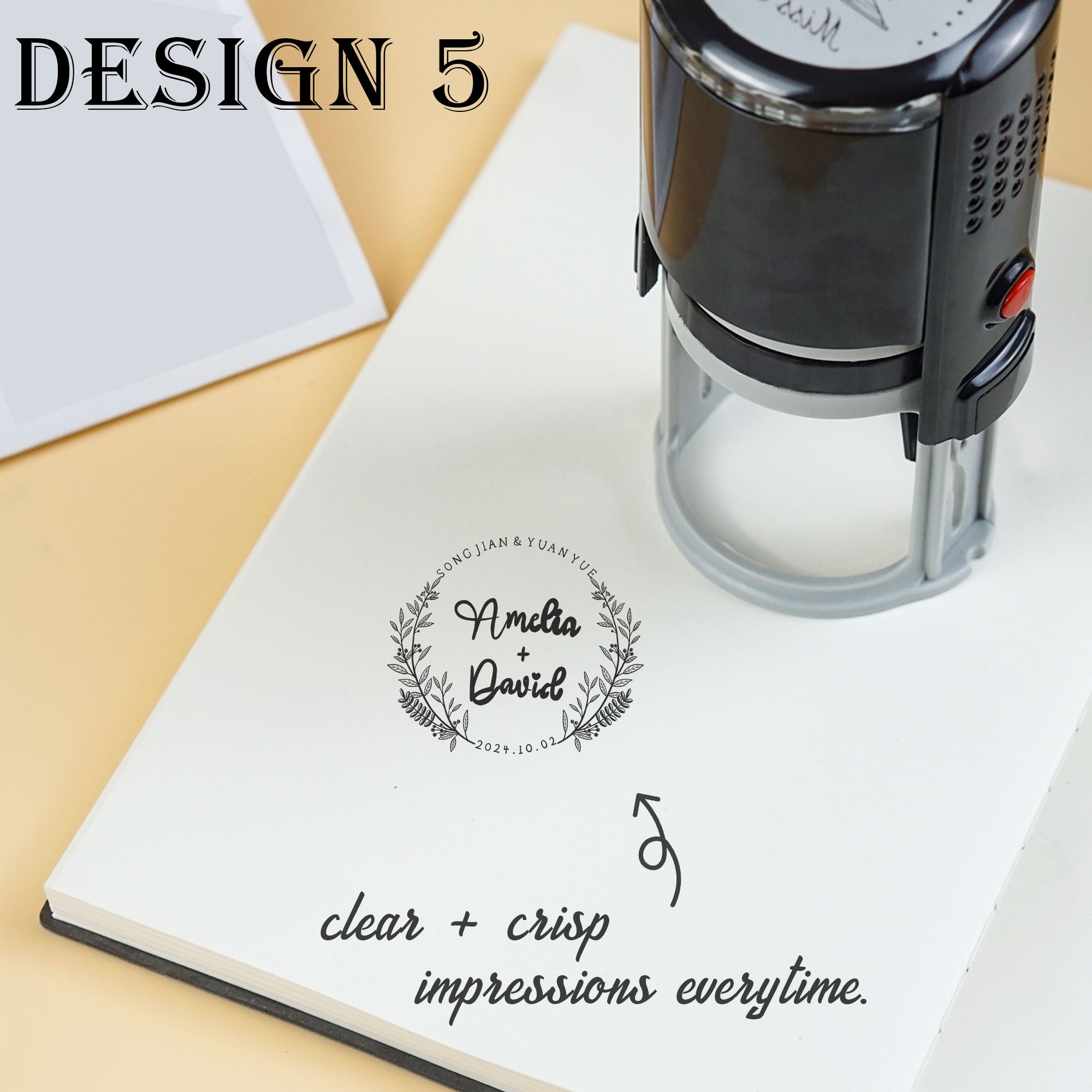 Monogram Self‑inking Stamp