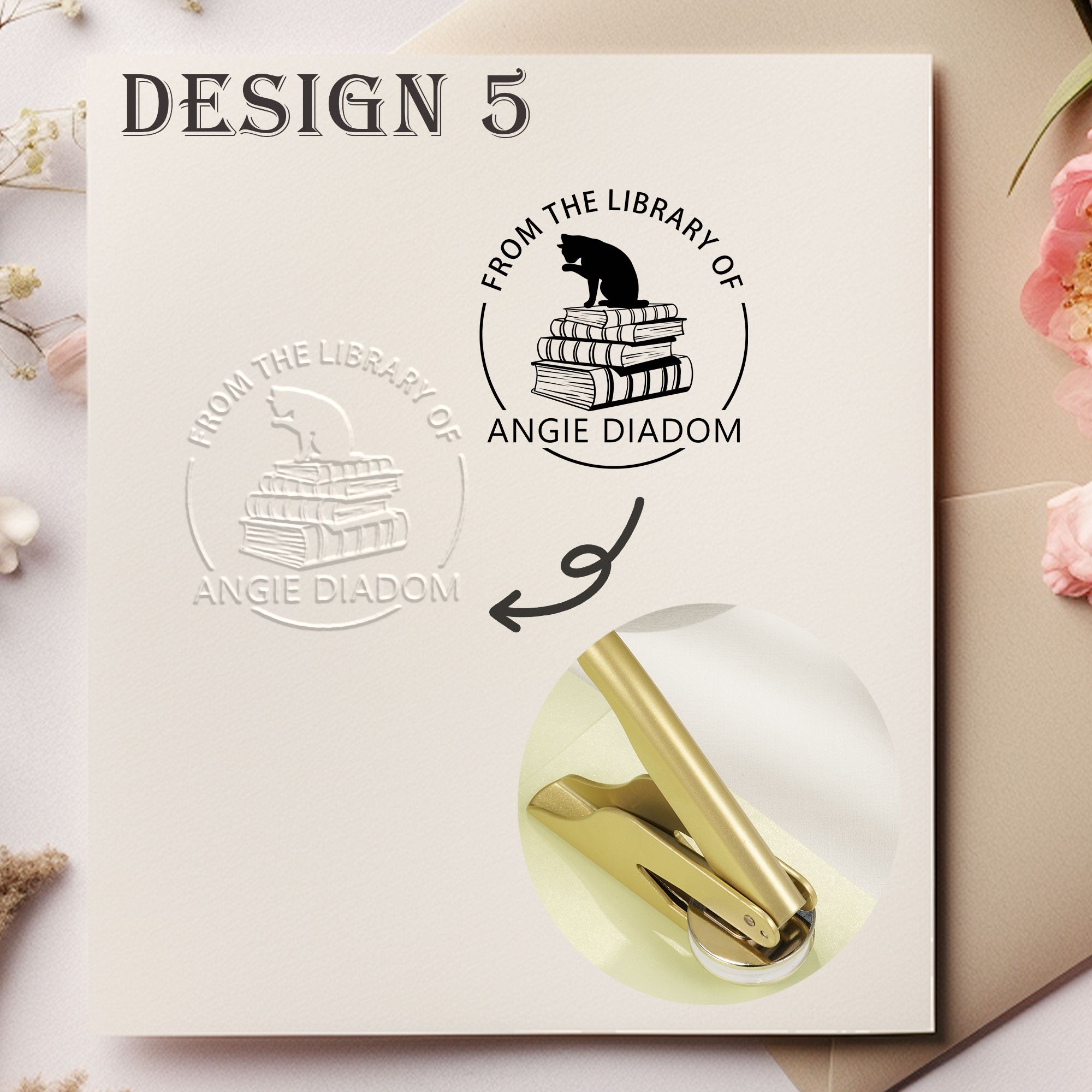 Custom Retro Design Embosser