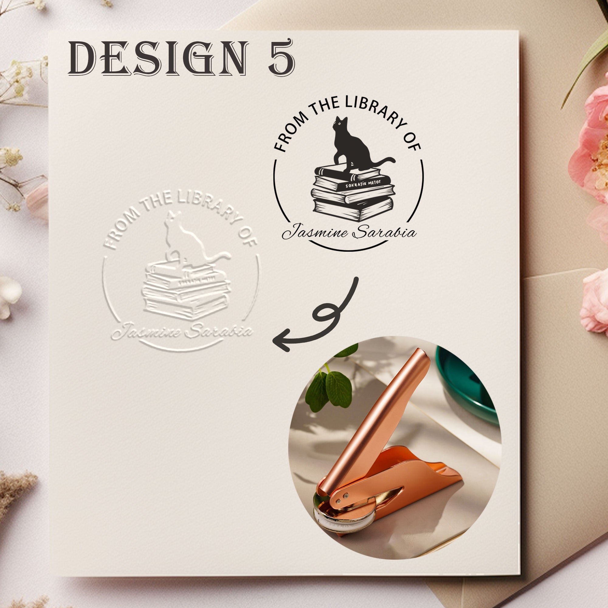 Custom Floral Decor Embosser