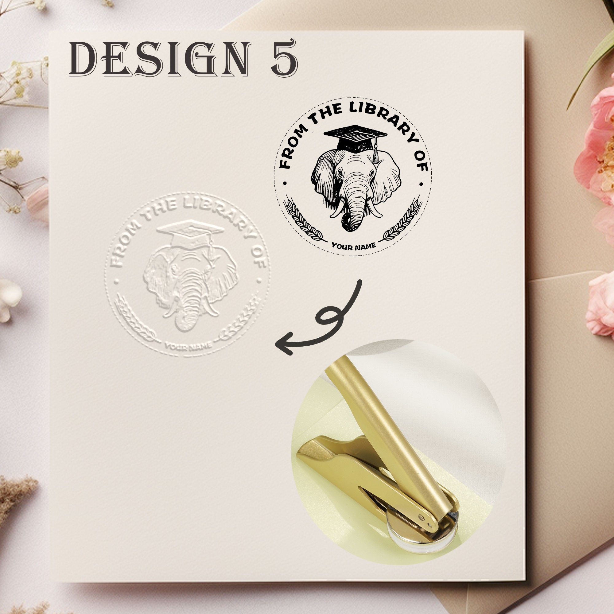 Custom Retro Design Embosser