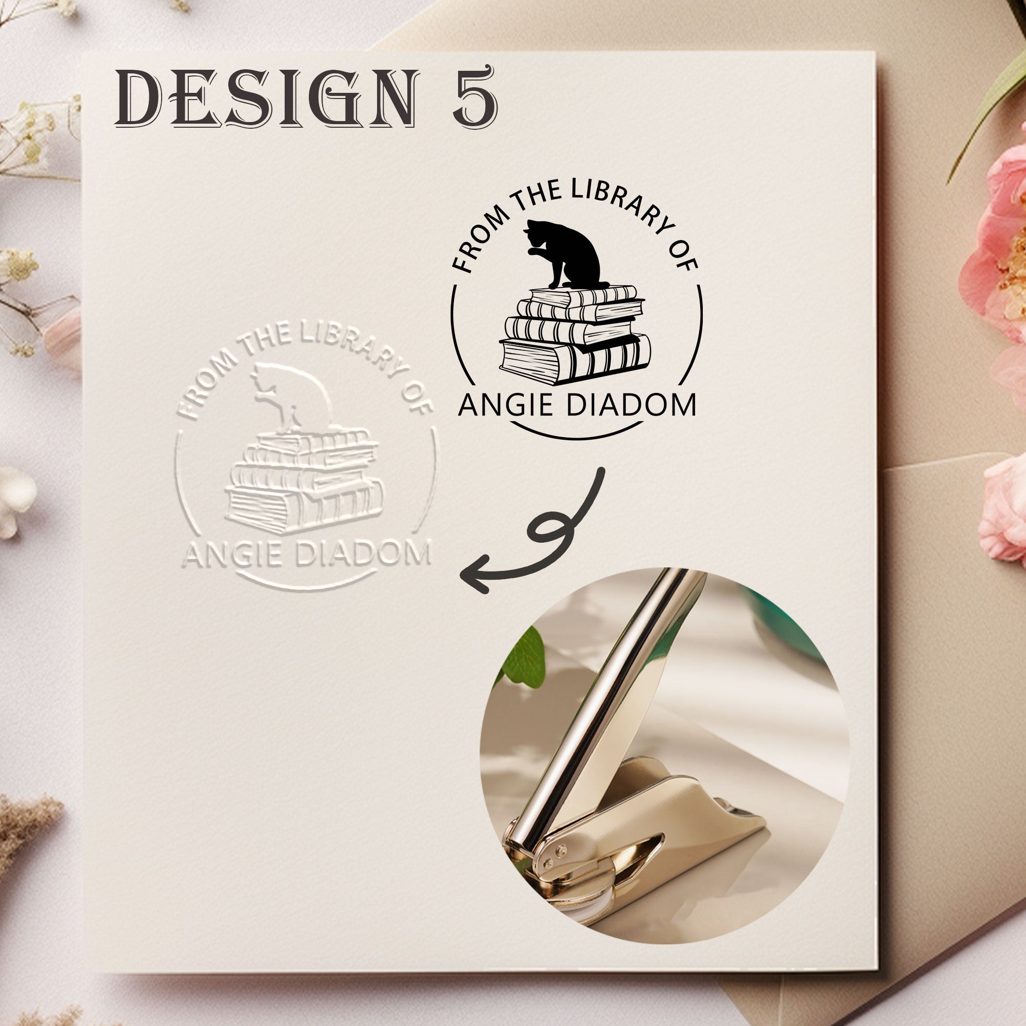 Custom Retro Design Embosser