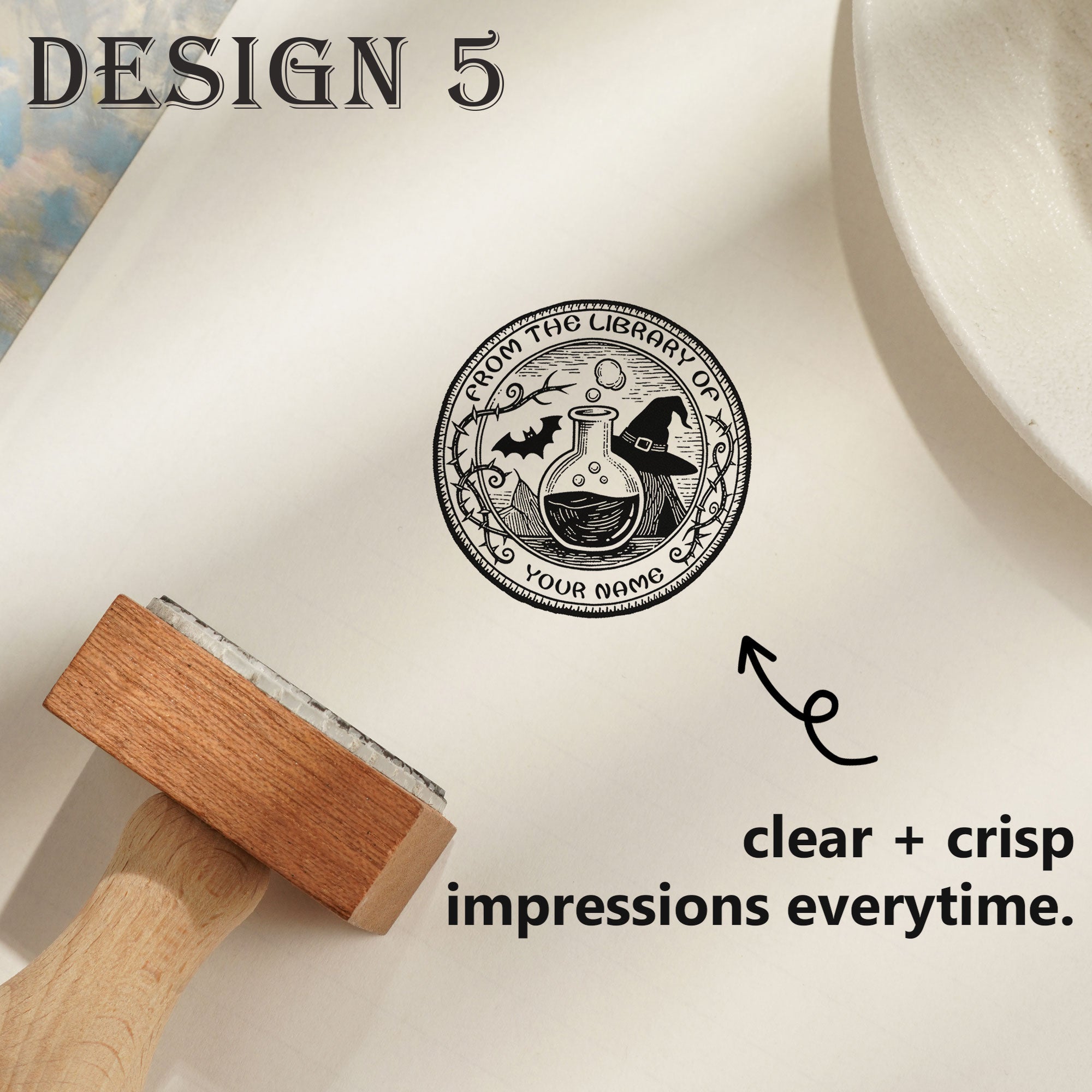 Custom Rustic Rubber Stamp