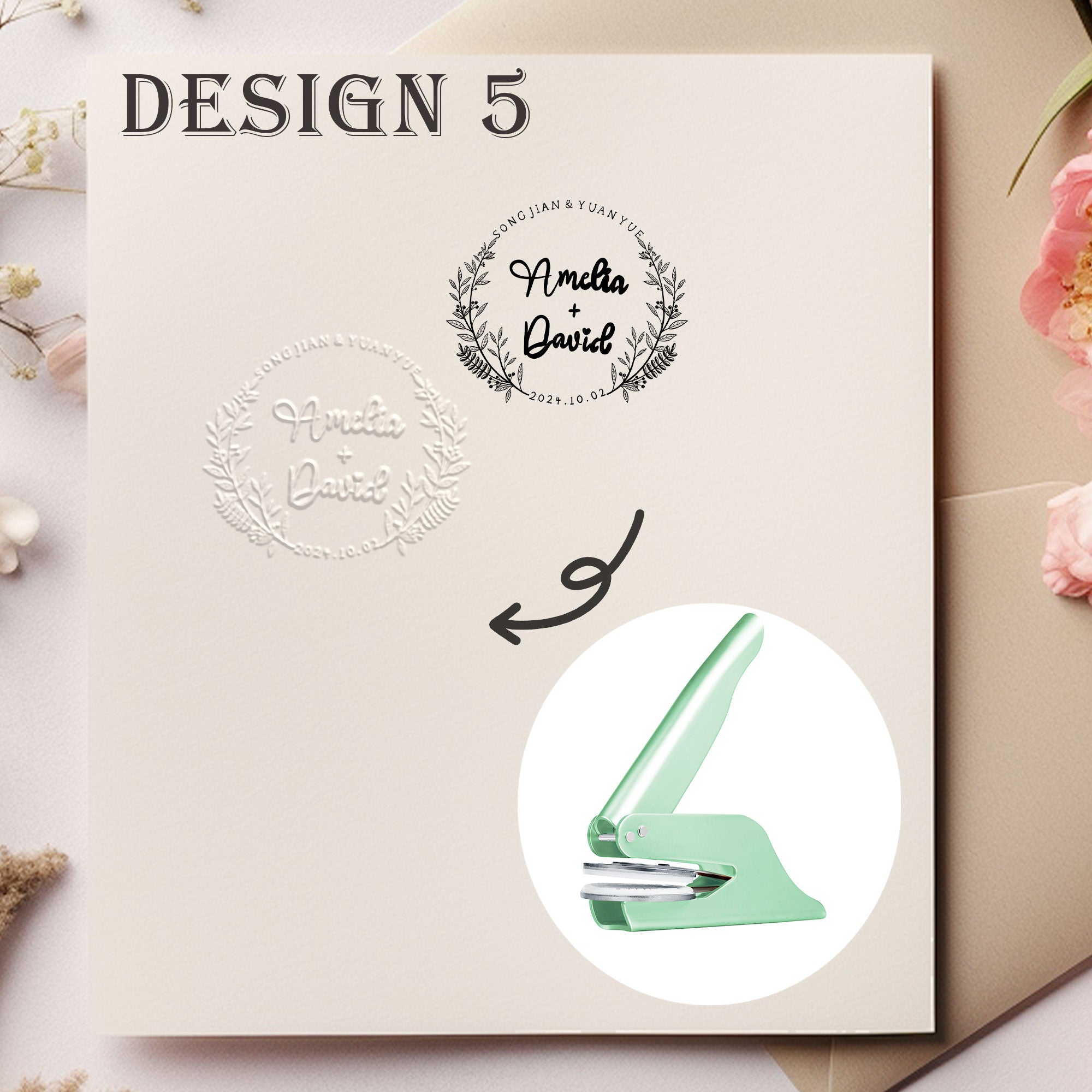 Custom Family Wedding Embosser