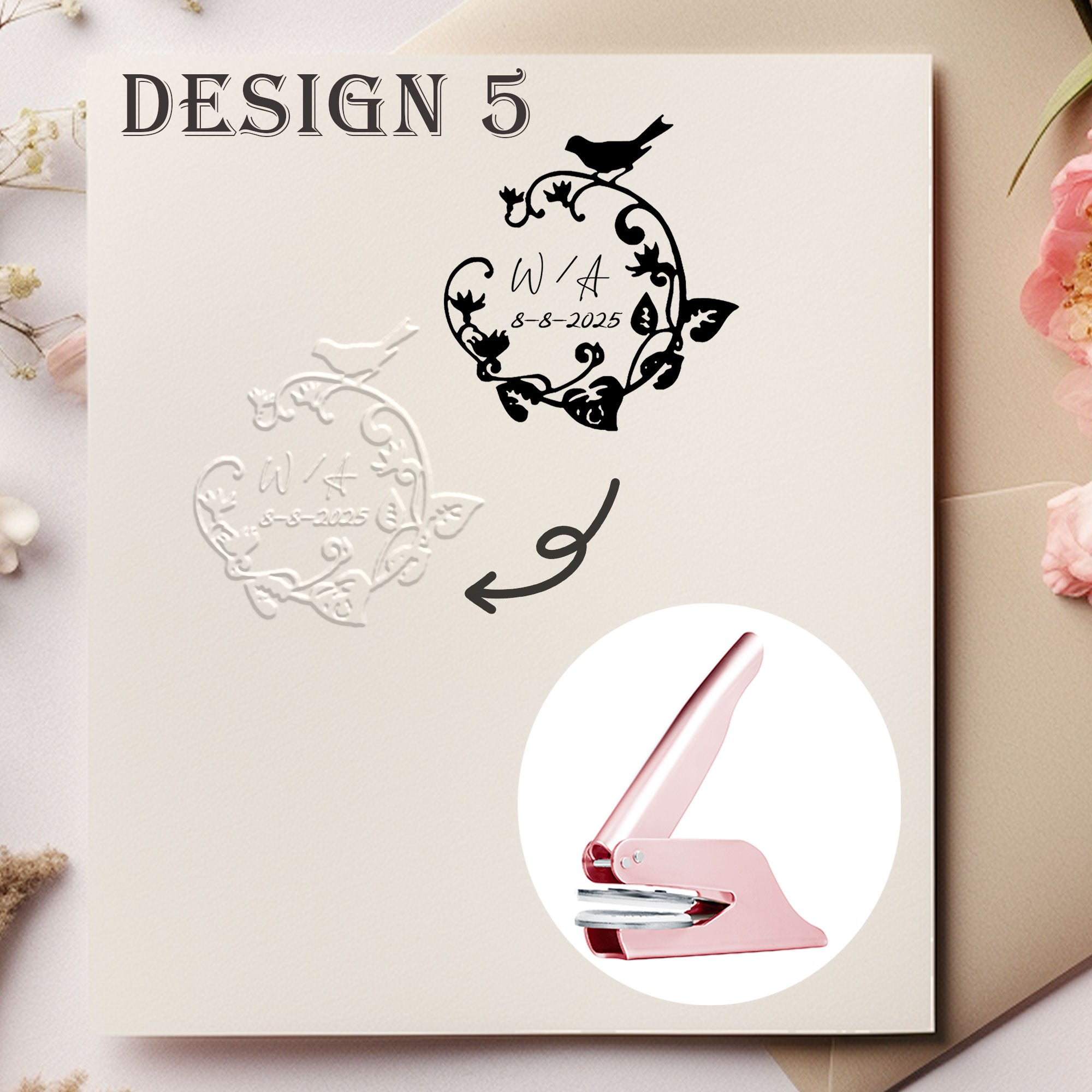 Custom Antique Wedding Embosser