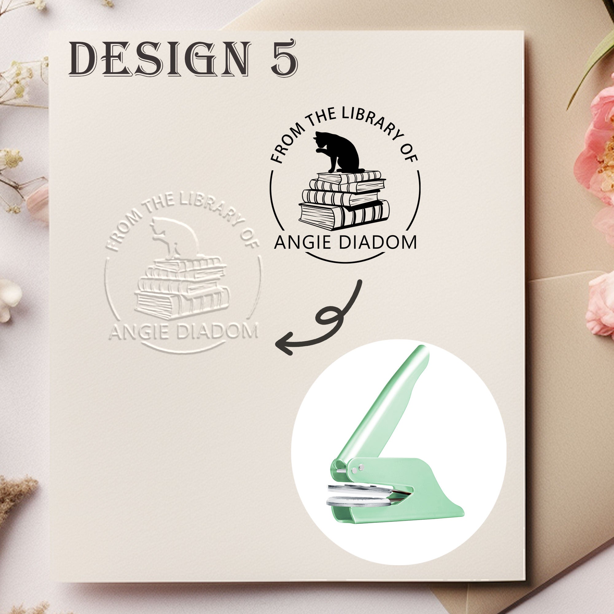 Custom Retro Design Embosser