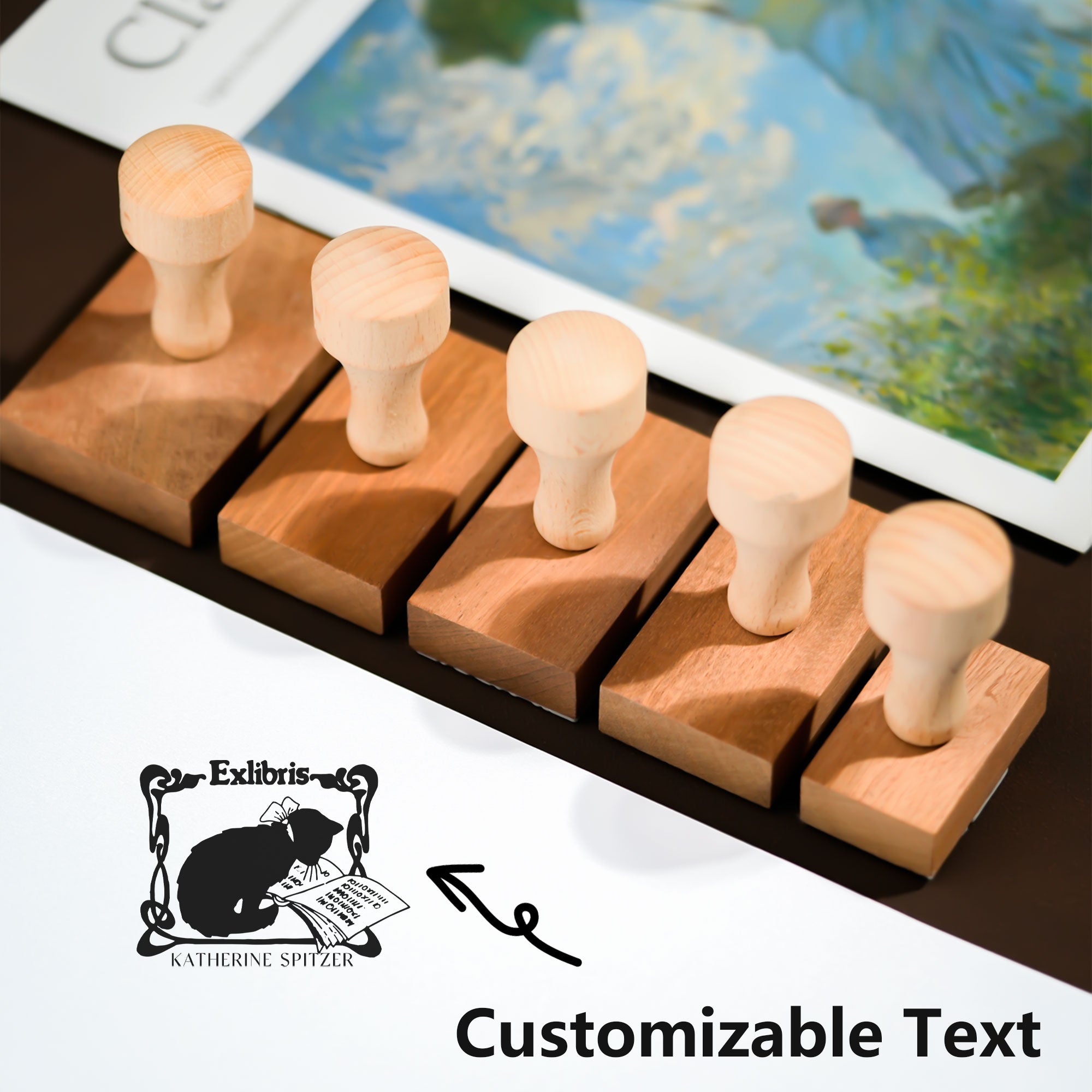 Customized Classic Bookplate Stamp