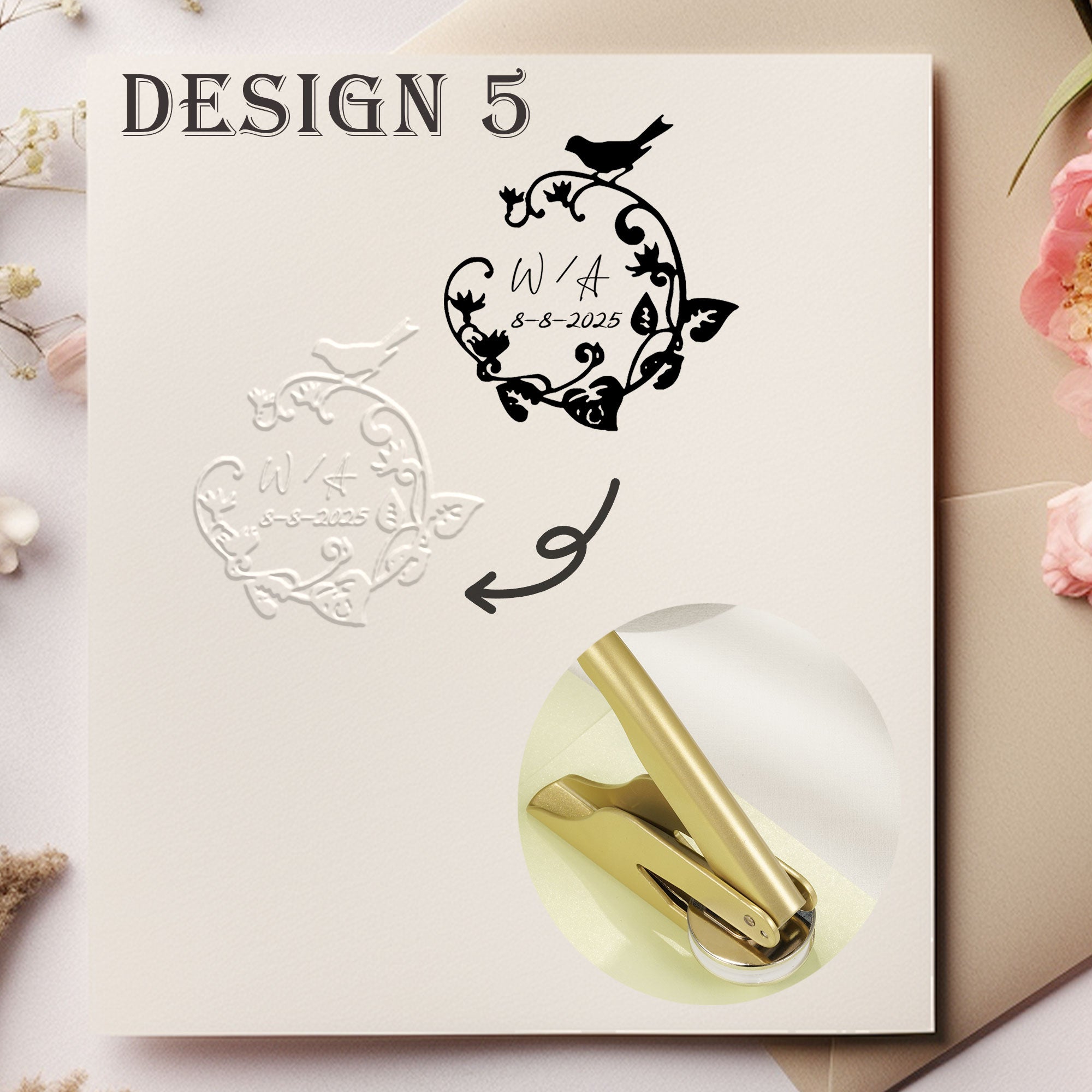 Custom Antique Wedding Embosser
