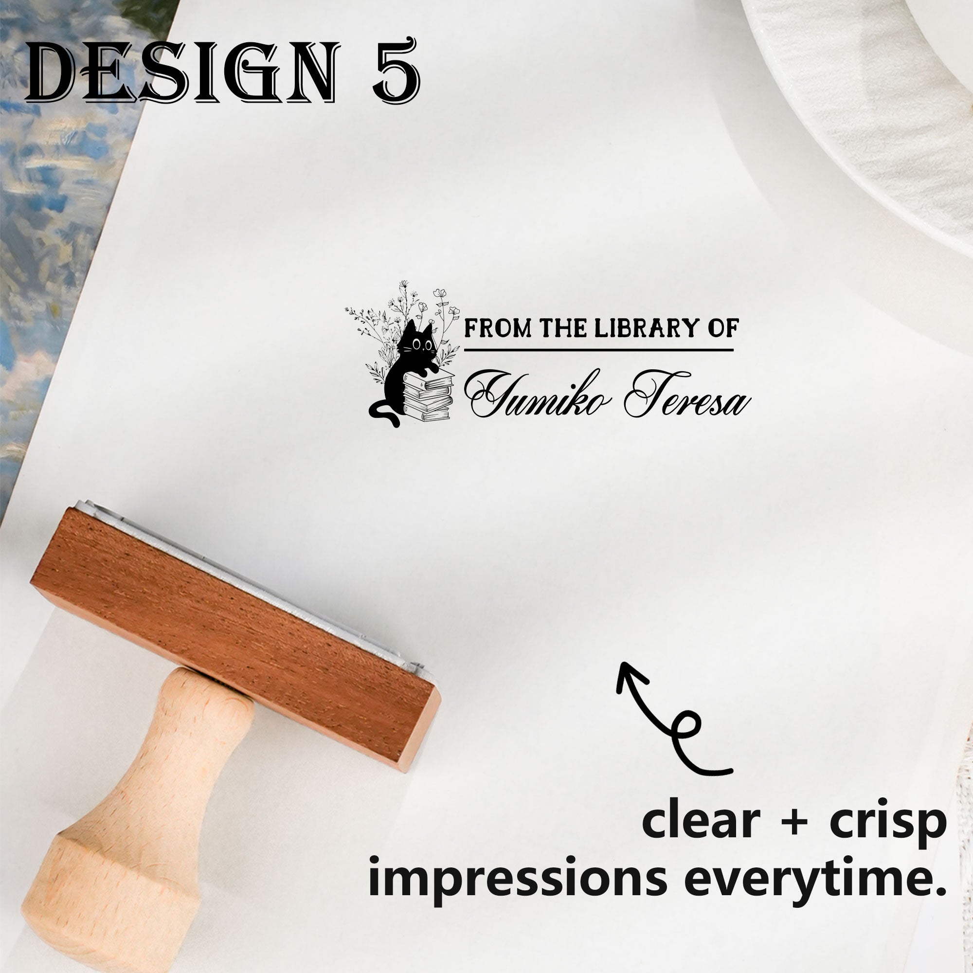 Hand Carved Rubber Stamp