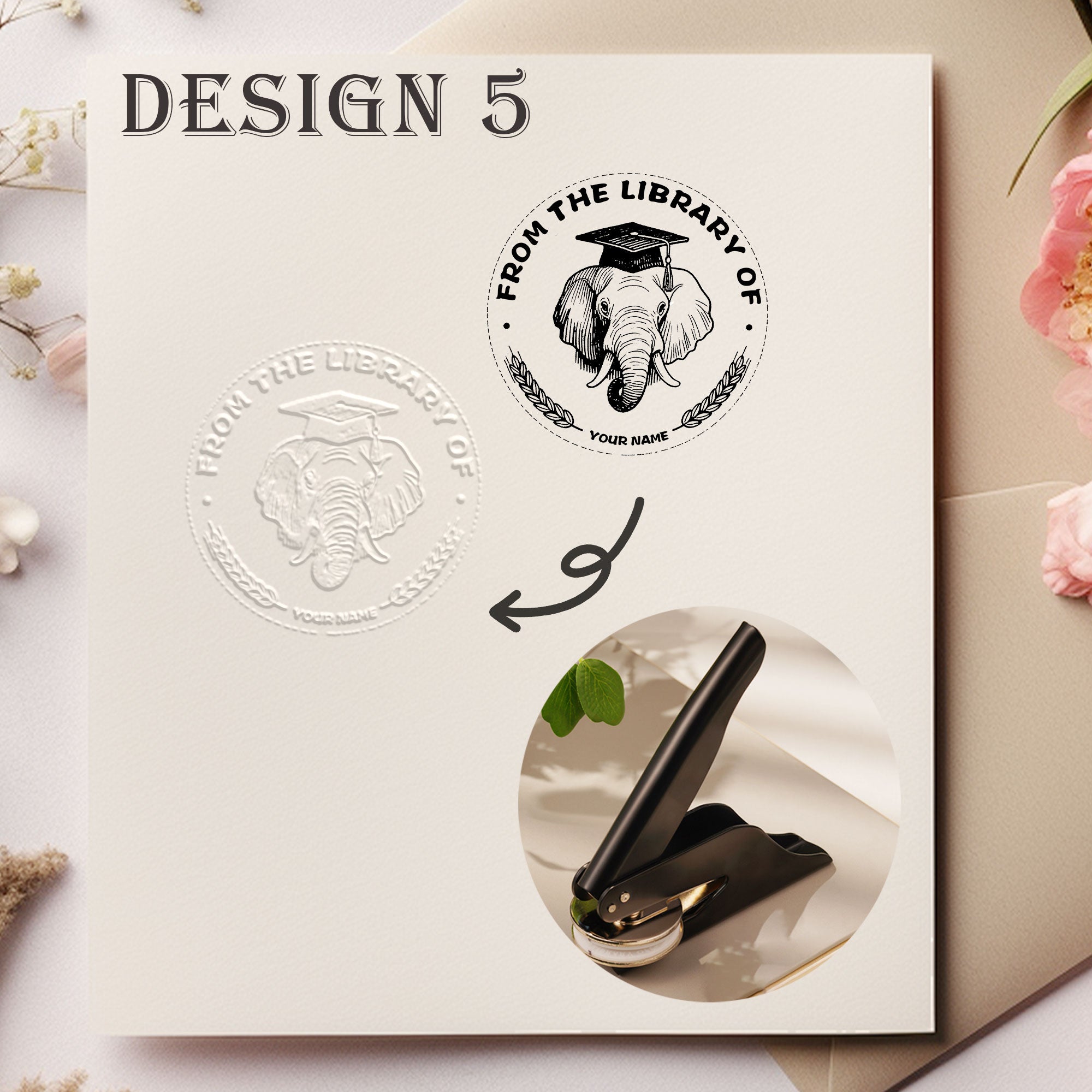 Custom Retro Design Embosser