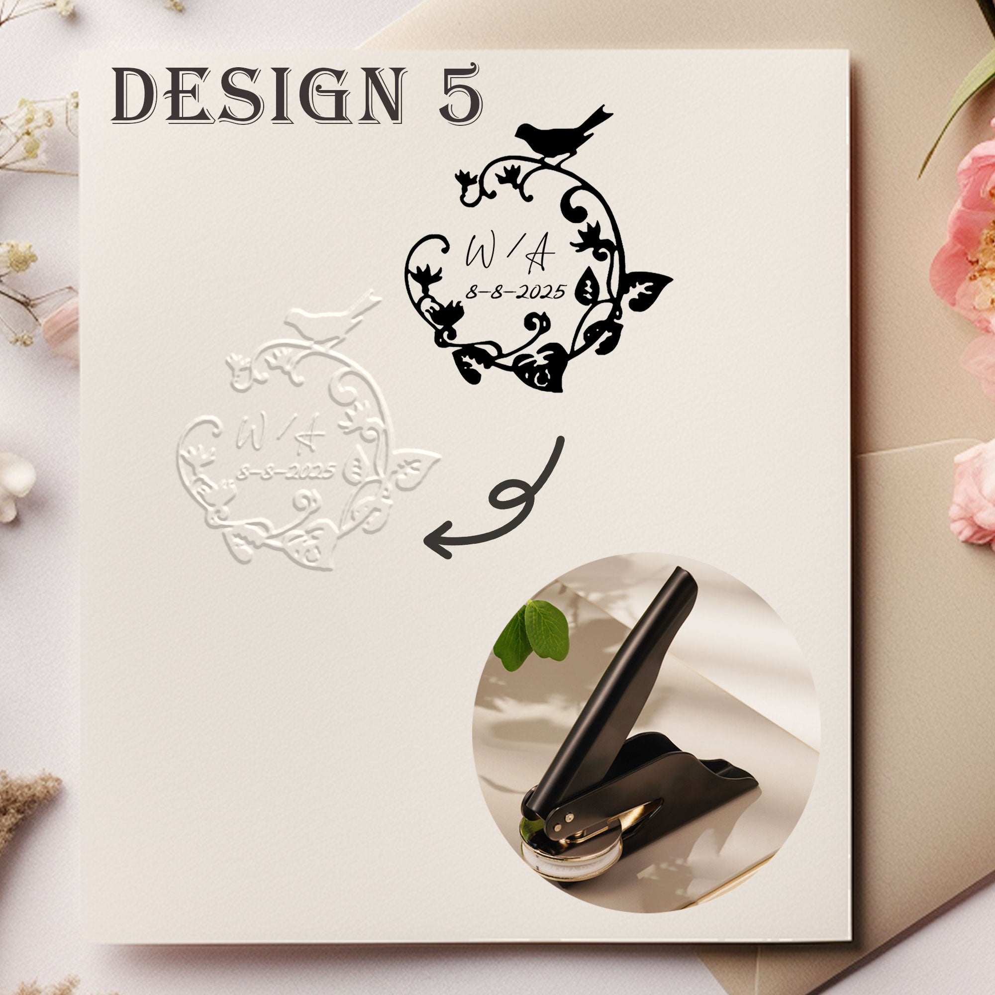 Custom Antique Wedding Embosser