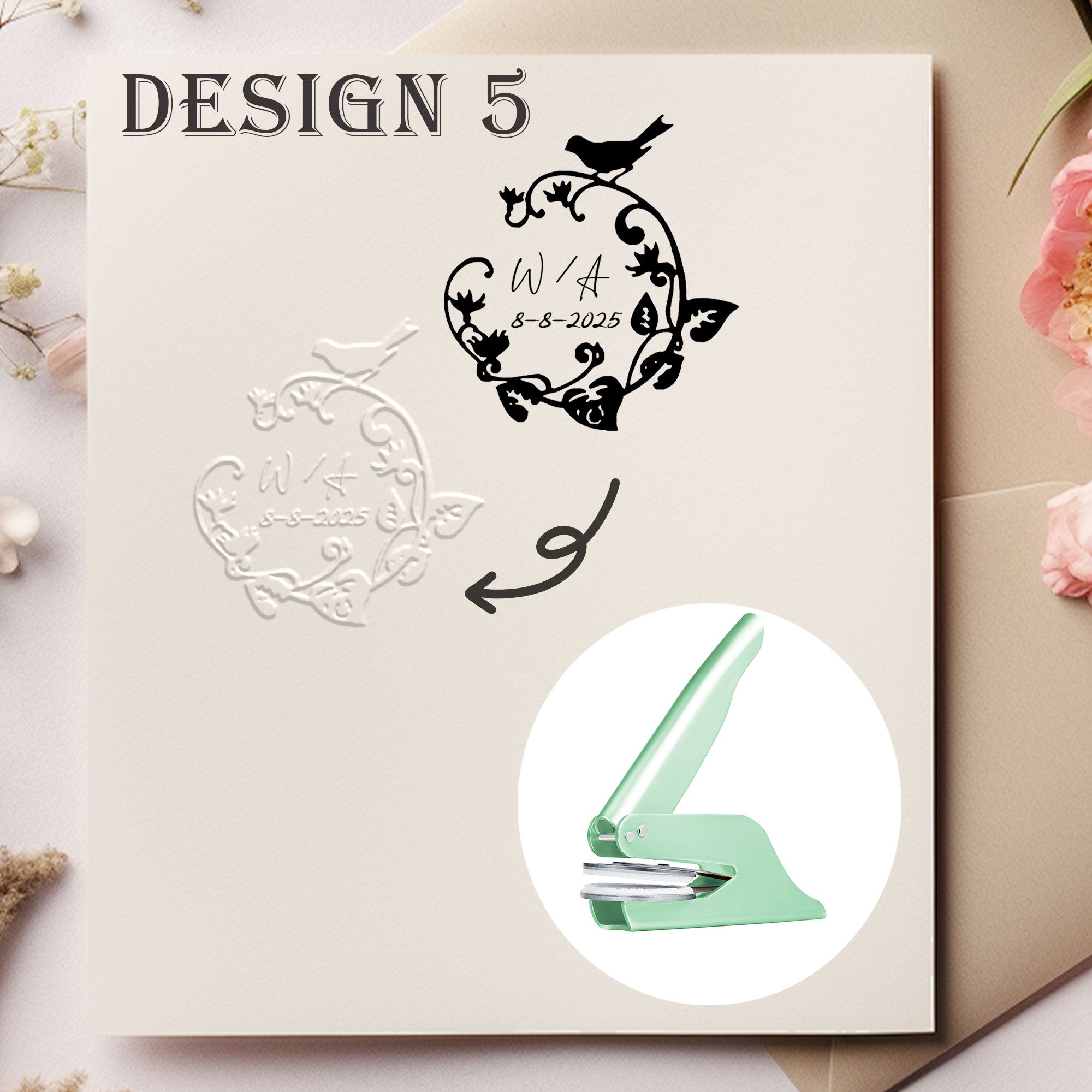 Custom Antique Wedding Embosser