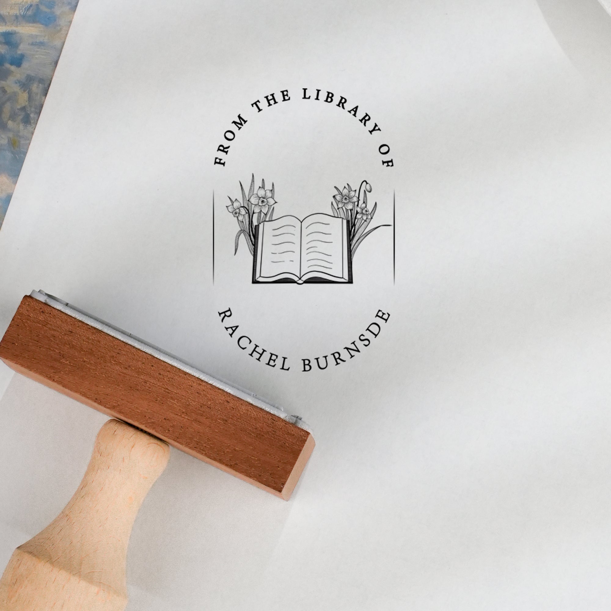 Custom Wood Rubber Stamp