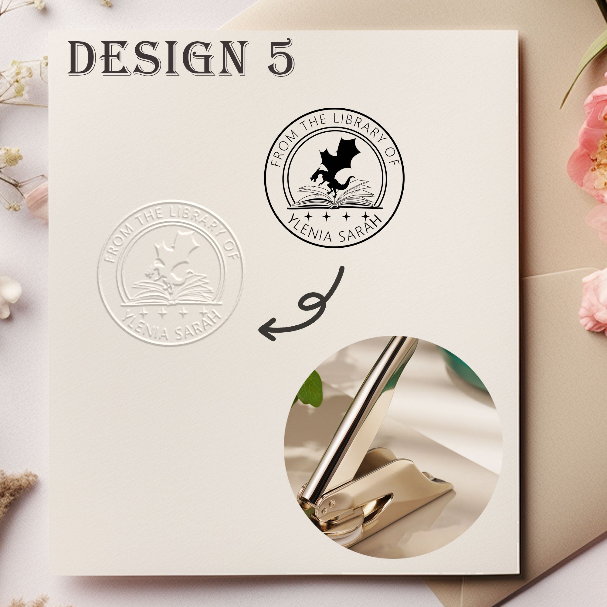 Custom Library Book Embosser