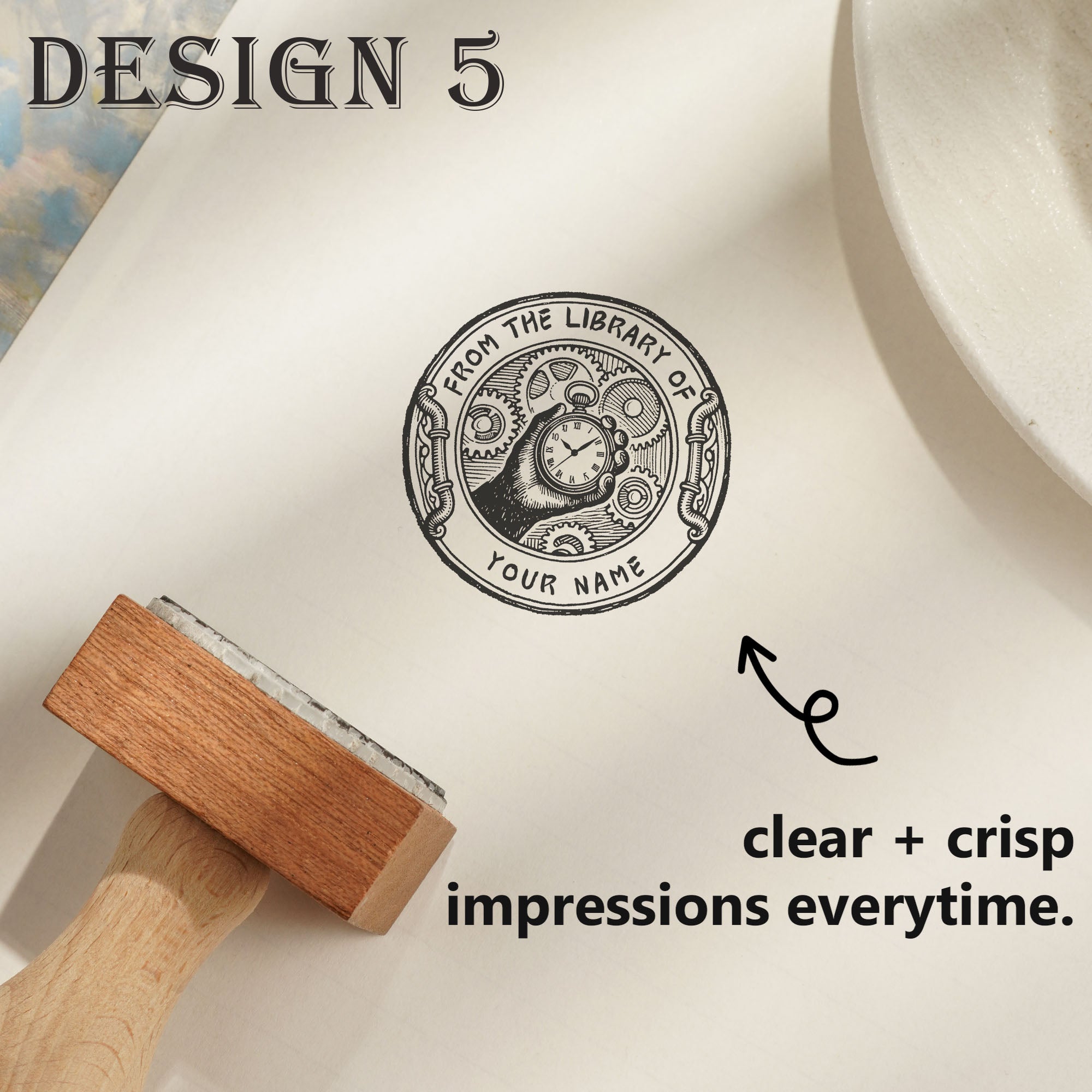 Rustic Wooden Craft Stamp