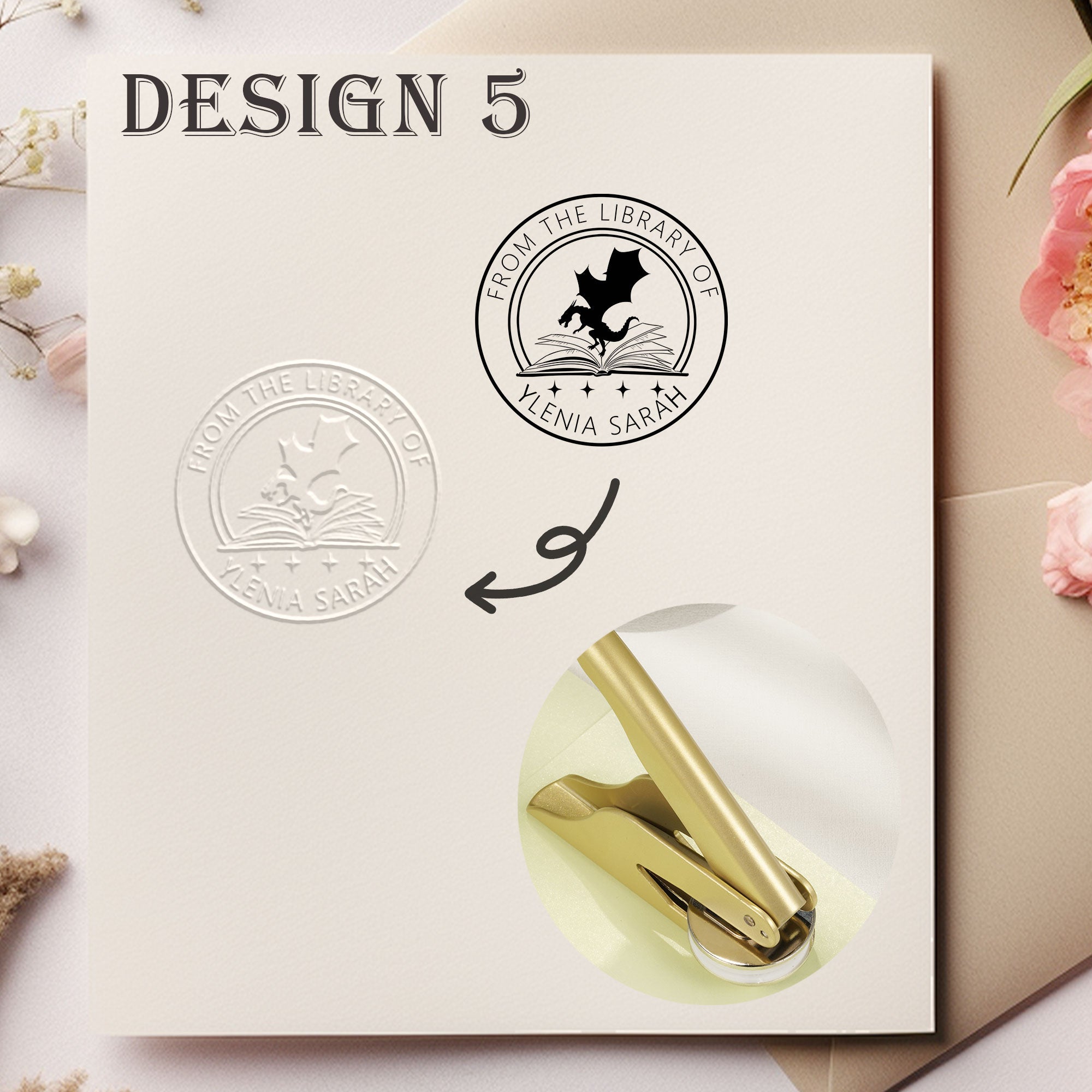 Custom Library Book Embosser