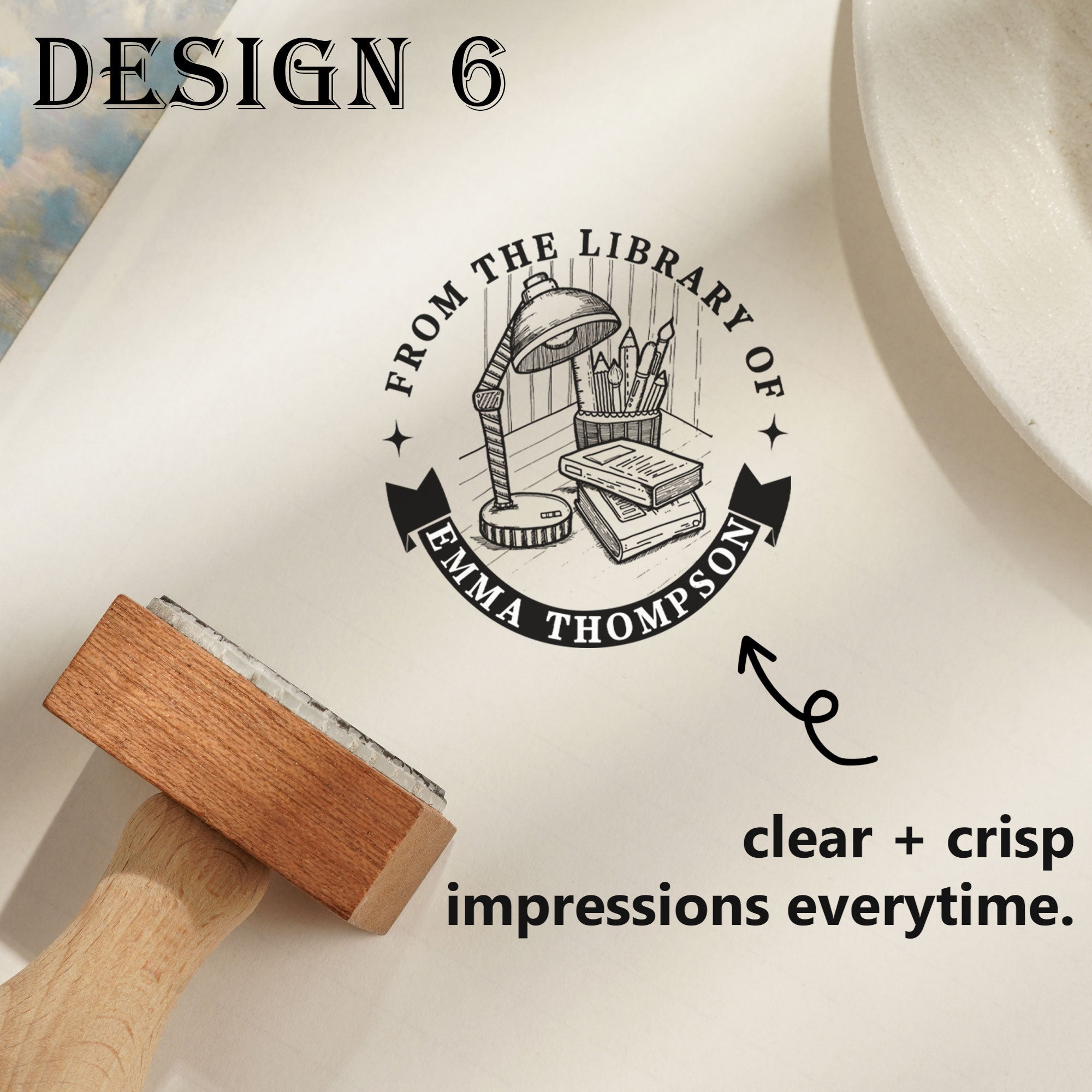 Custom DIY Craft Wood Stamp