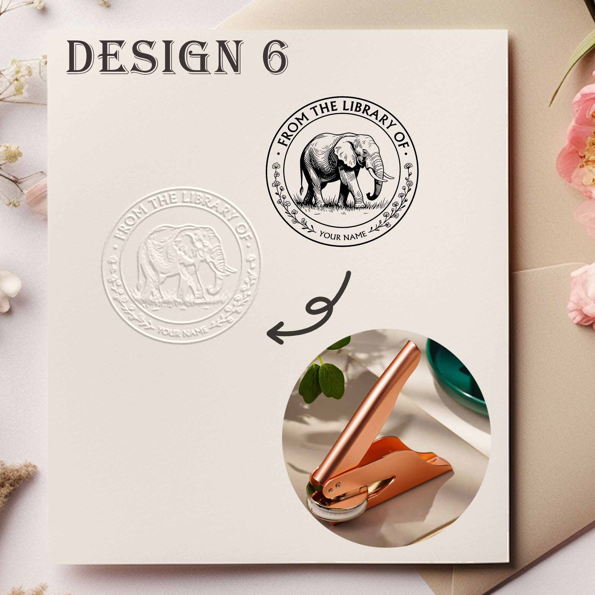 Custom Retro Design Embosser