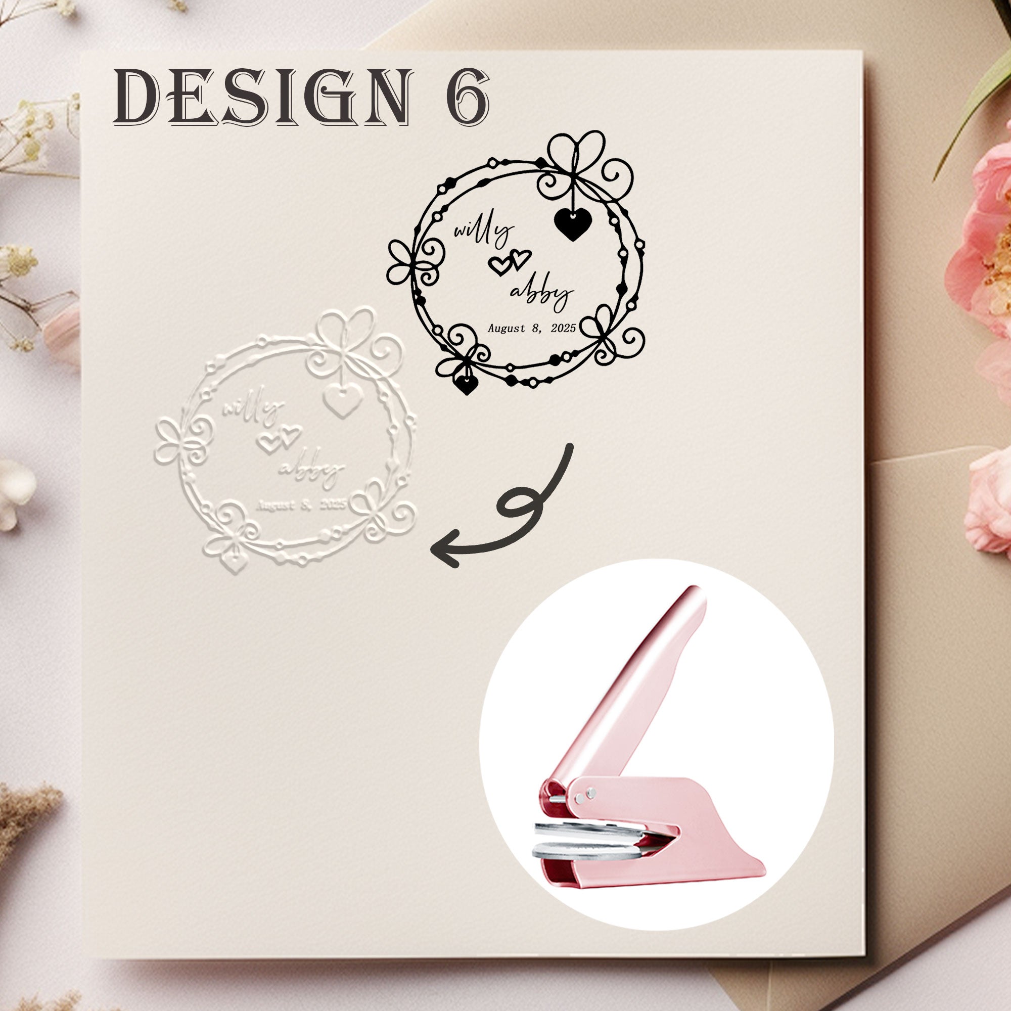 Custom Antique Wedding Embosser