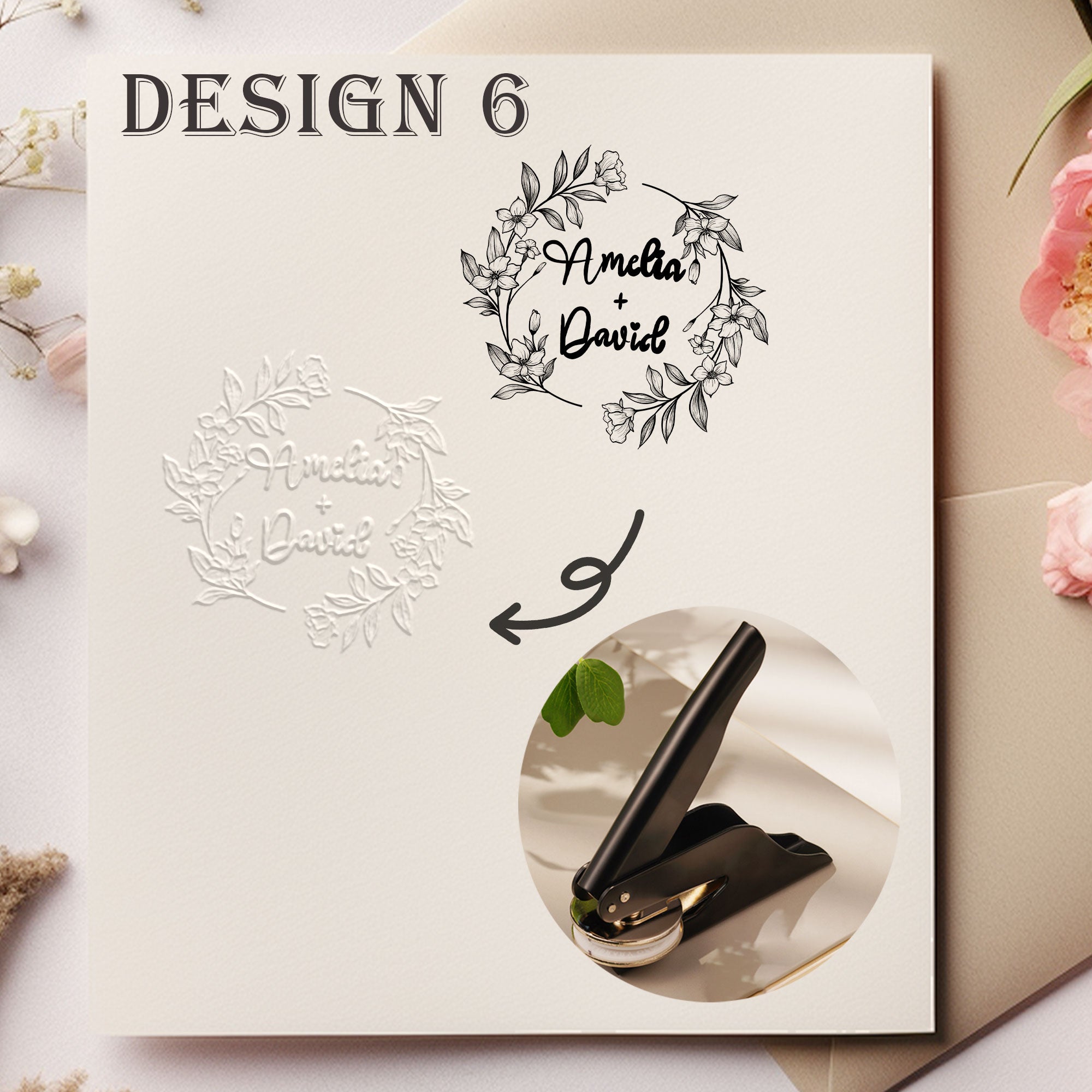 Custom Handheld Wedding Embosser