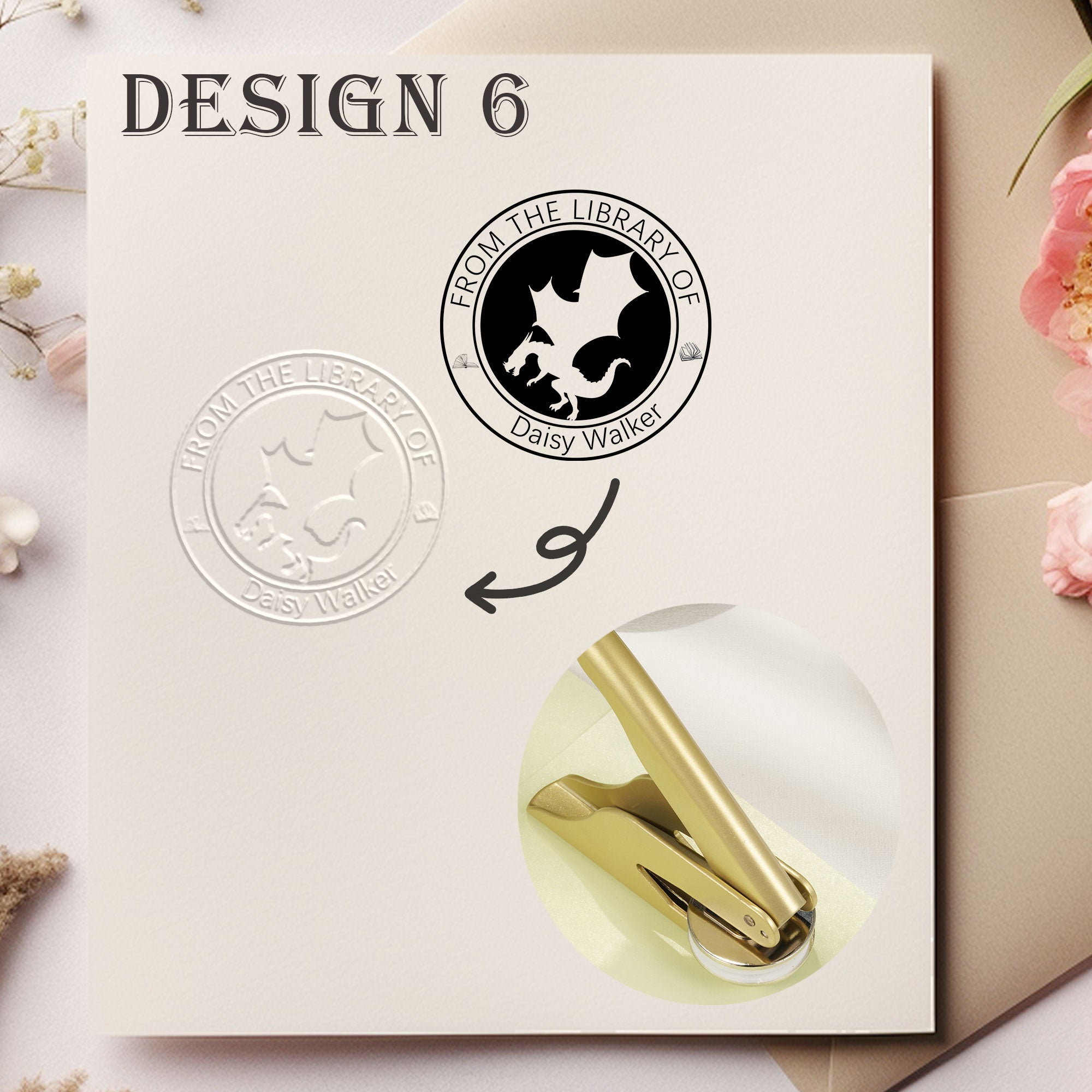Custom Modern Book Embosser