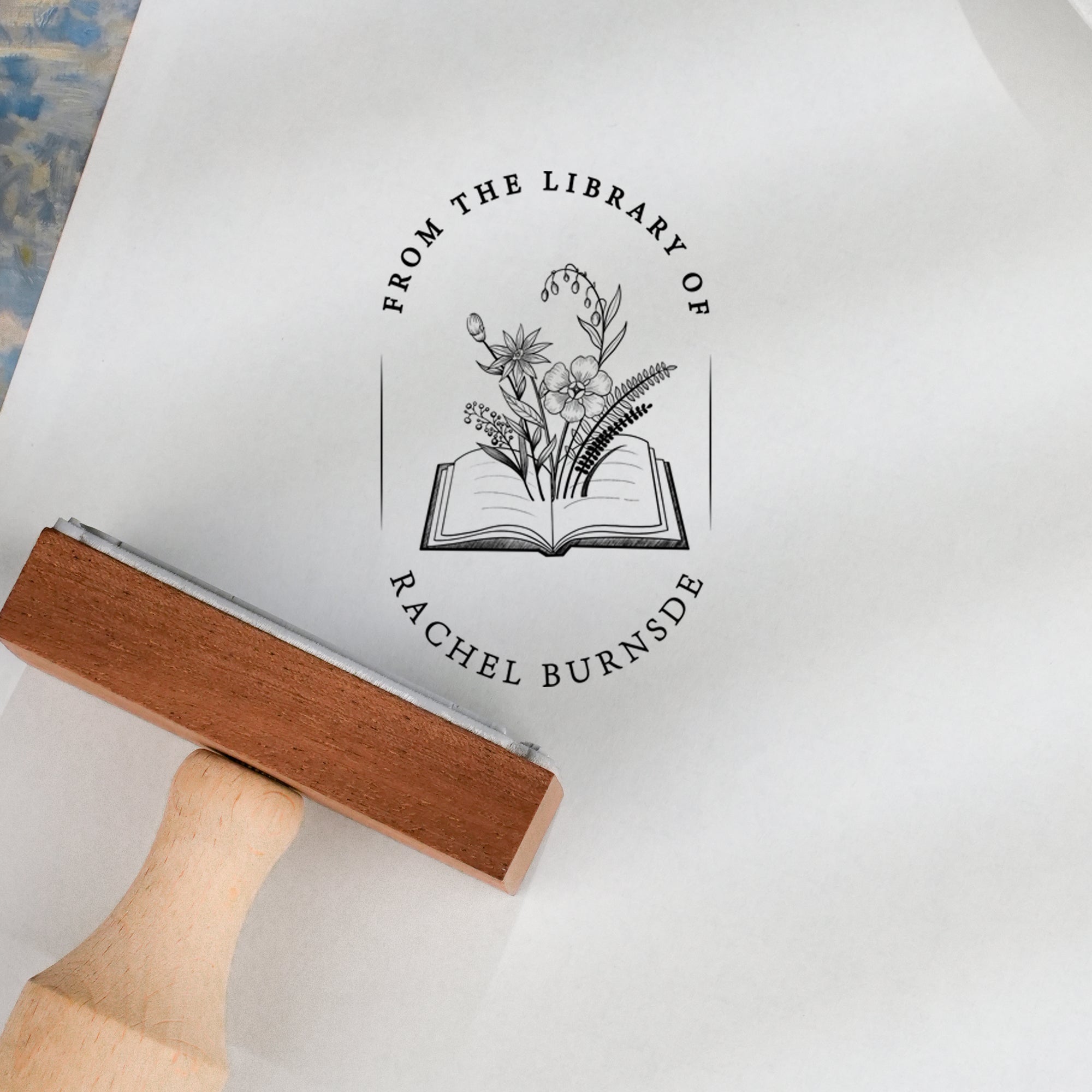 Custom Wood Rubber Stamp