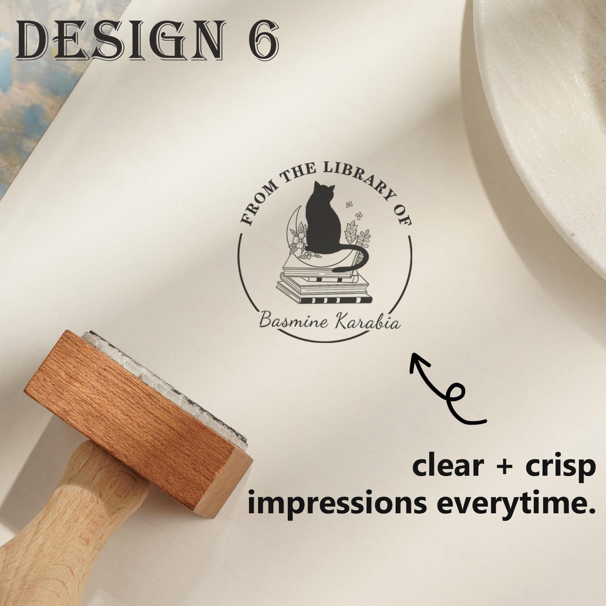 Personalized Wooden Rubber Stamp