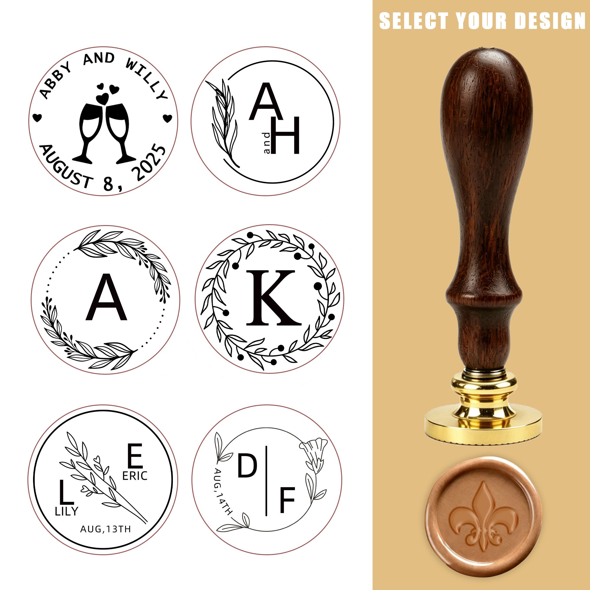 Vintage-style wax seal decorative craft