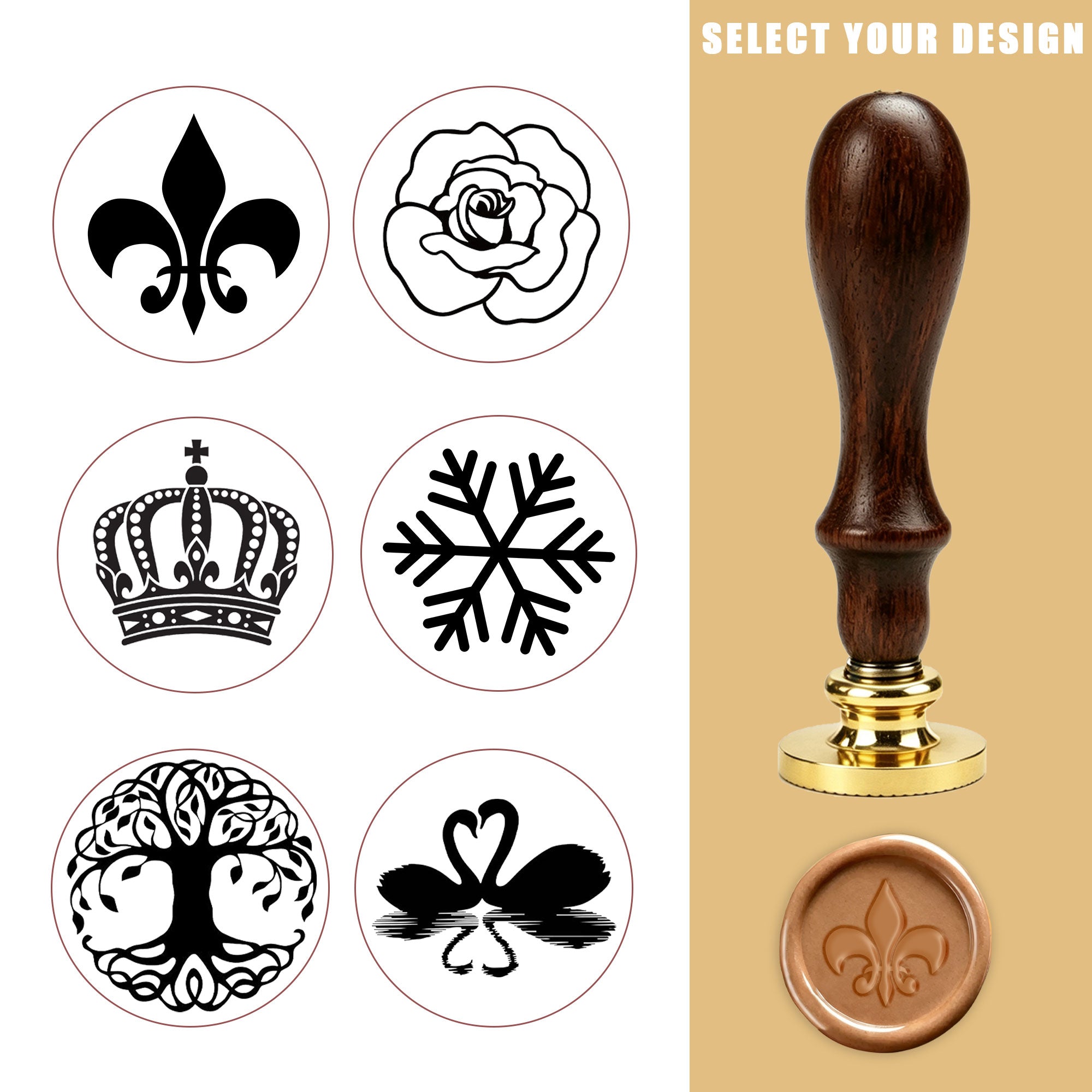 Sealing wax seal letter decor tool