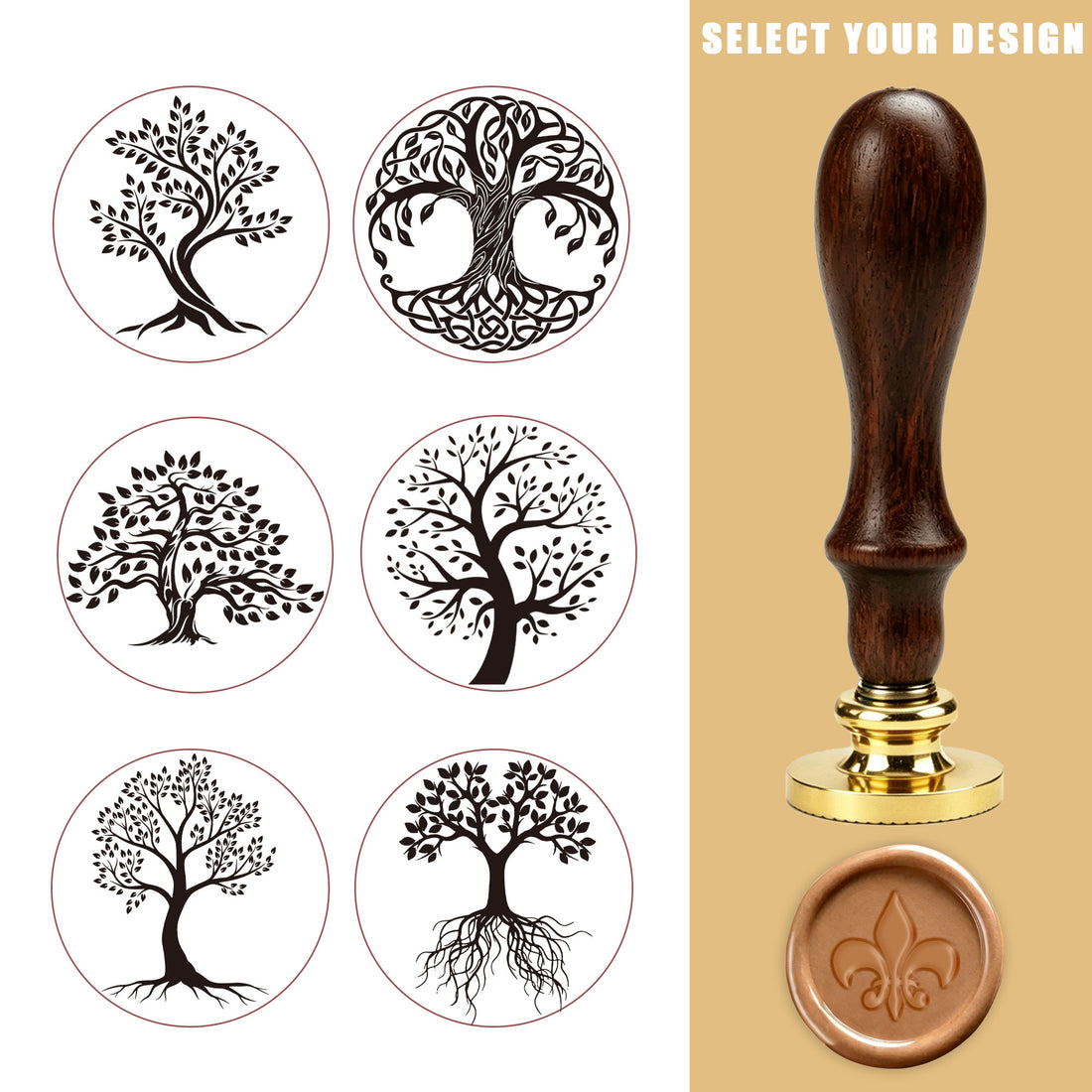 Tree-shaped wax seal