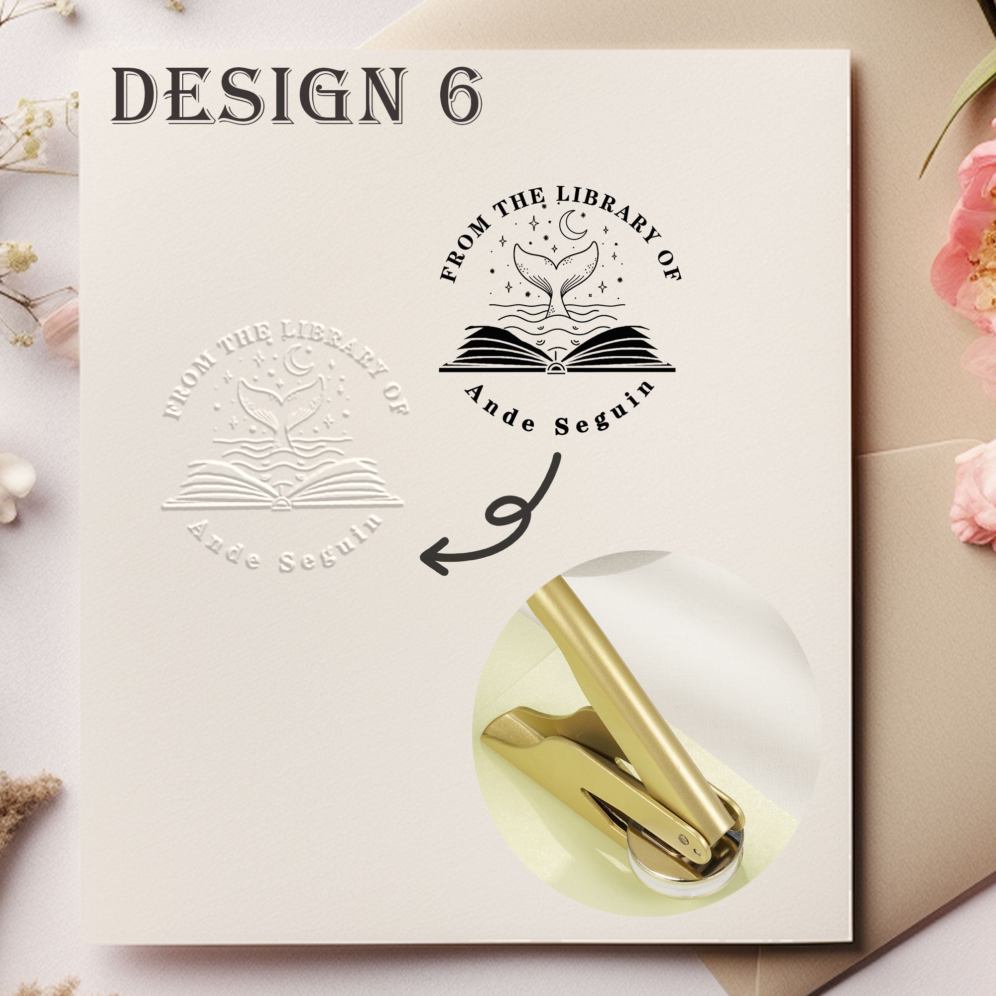Custom Nature Floral Embosser