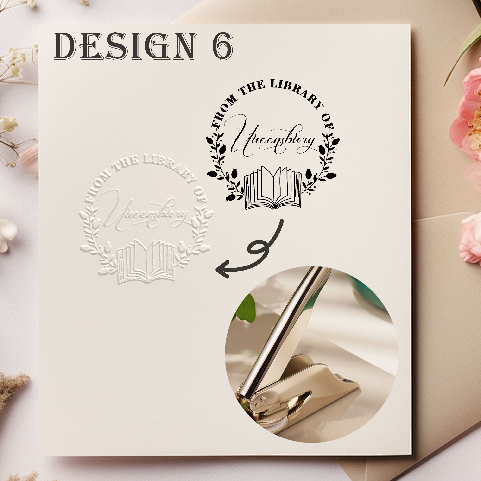 Custom Reading Lover Embosser
