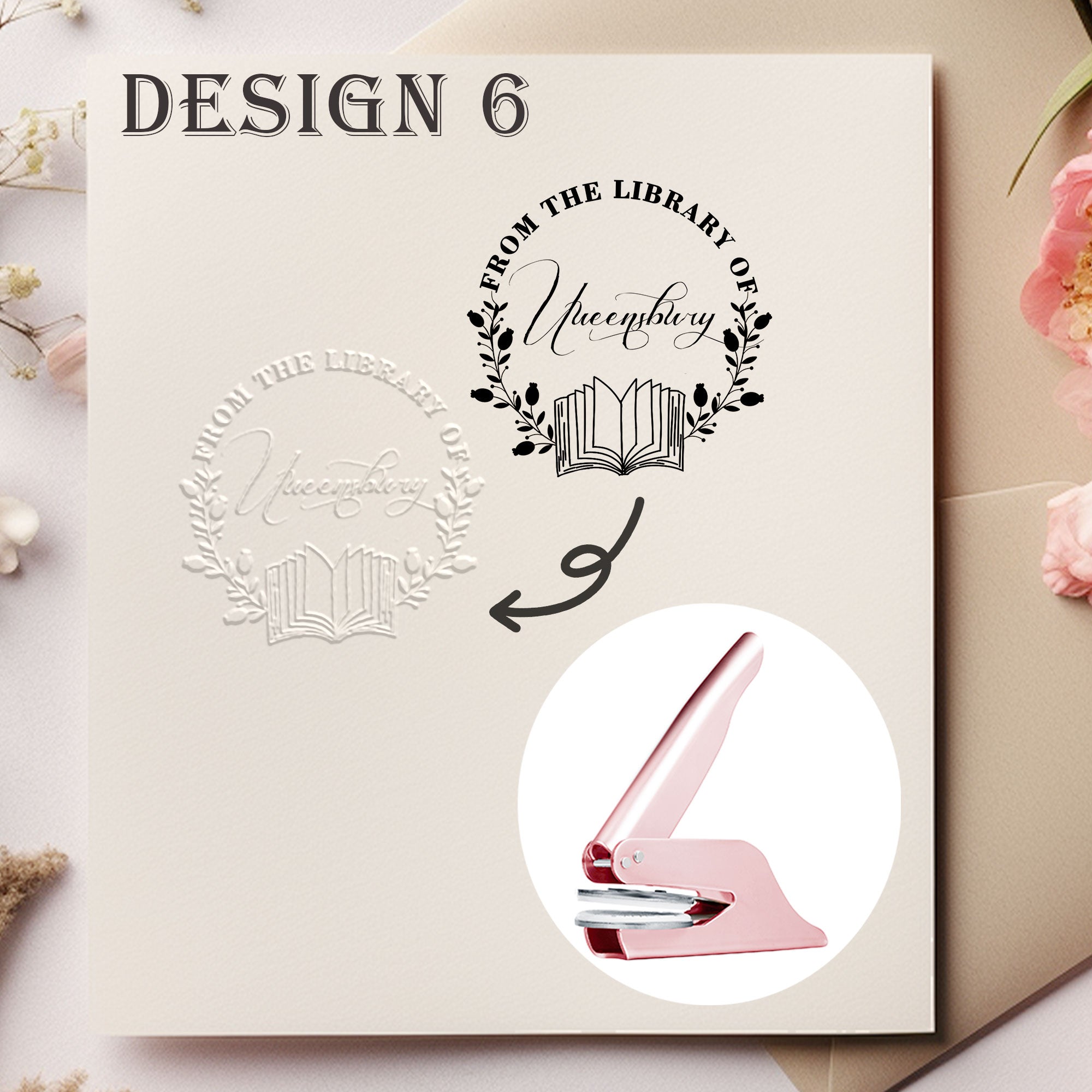 Custom Reading Lover Embosser