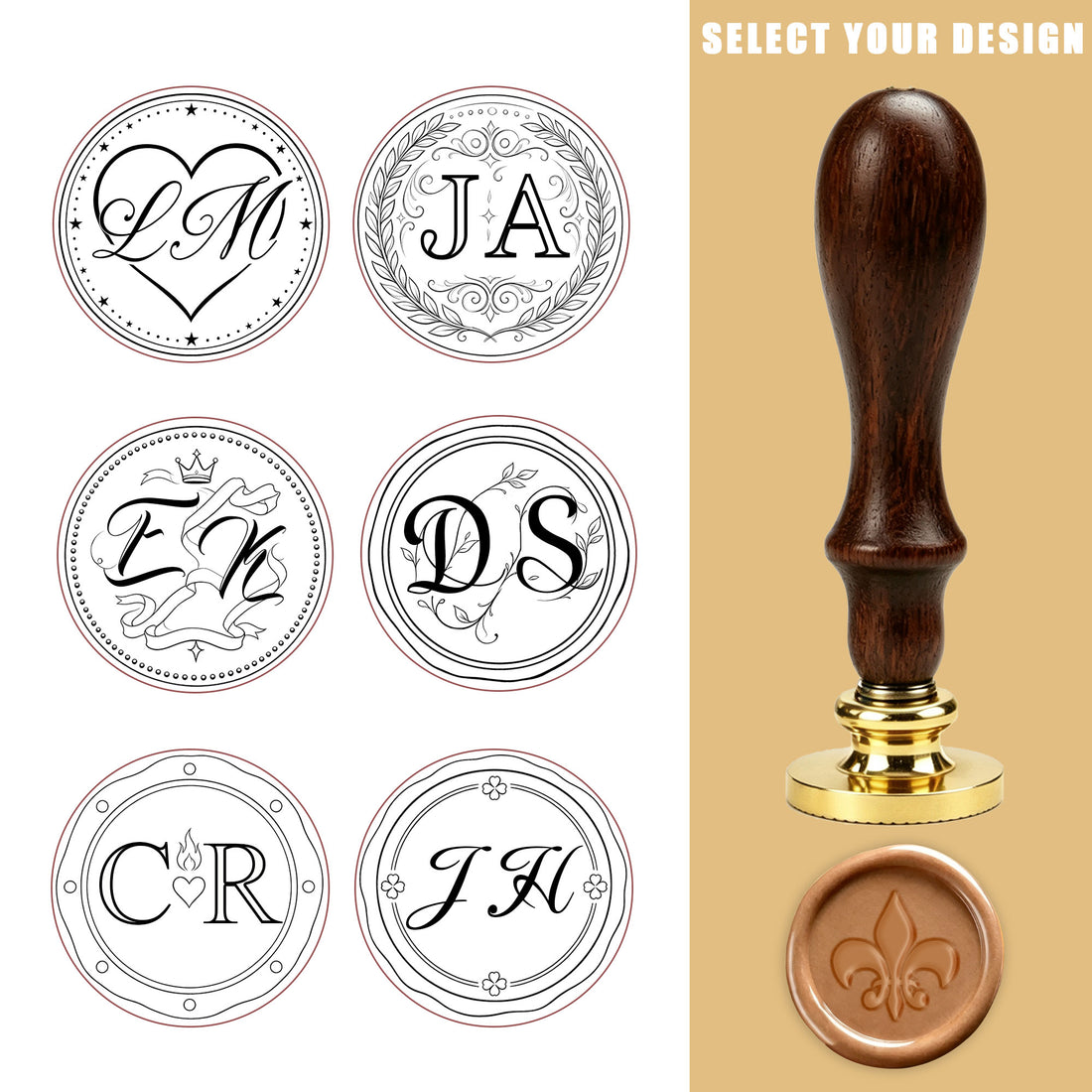 Envelope seal stamp