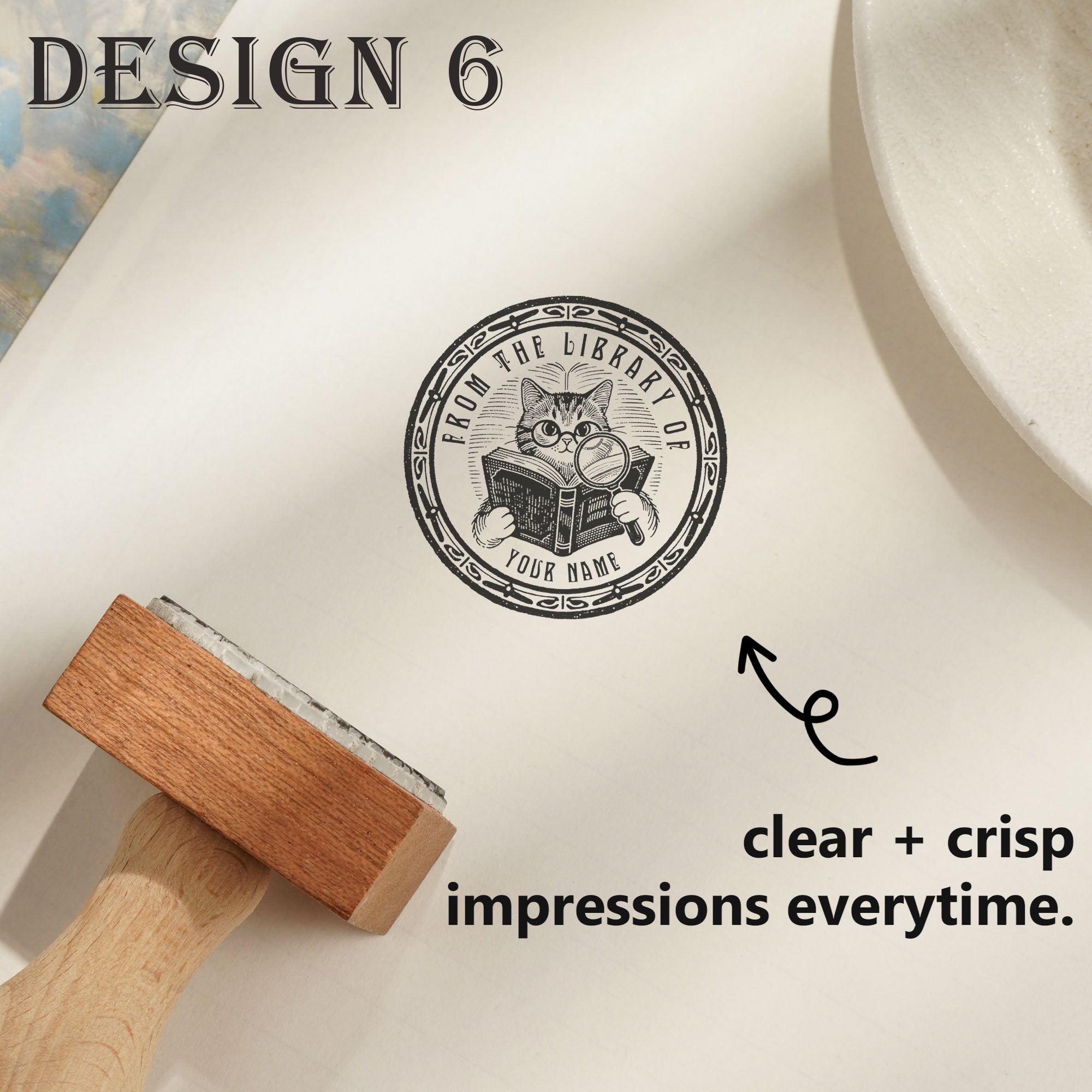 Unique Personal Wood Stamp