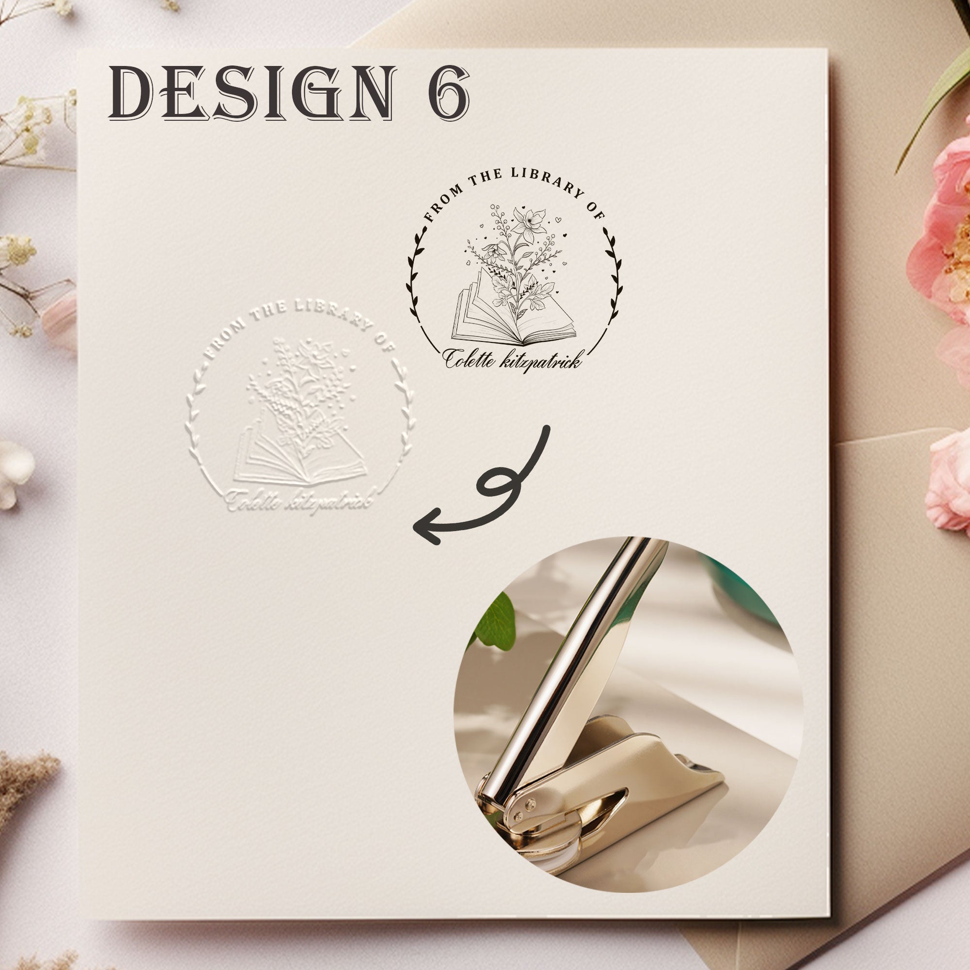 Custom Bookplate Embosser