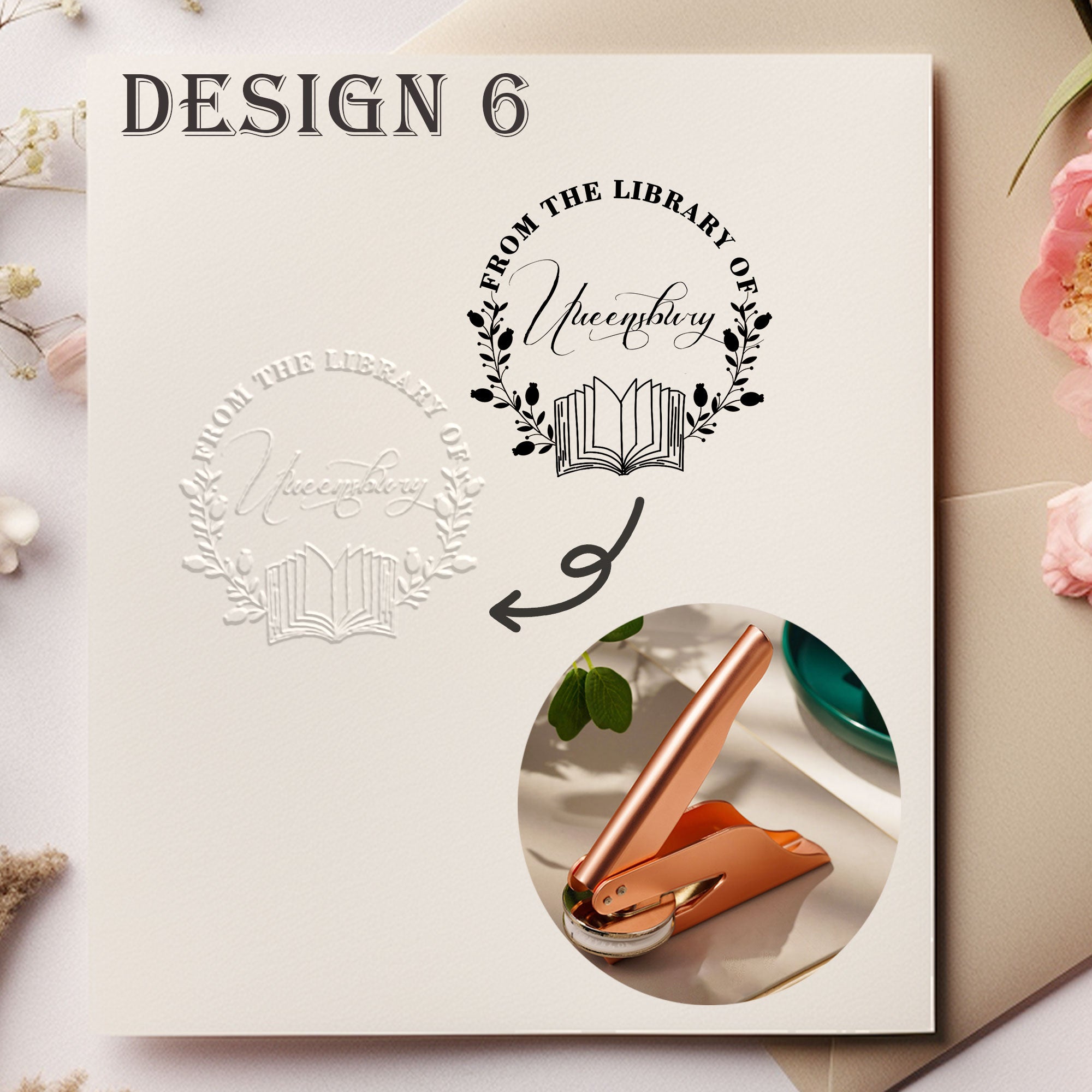 Custom Reading Lover Embosser