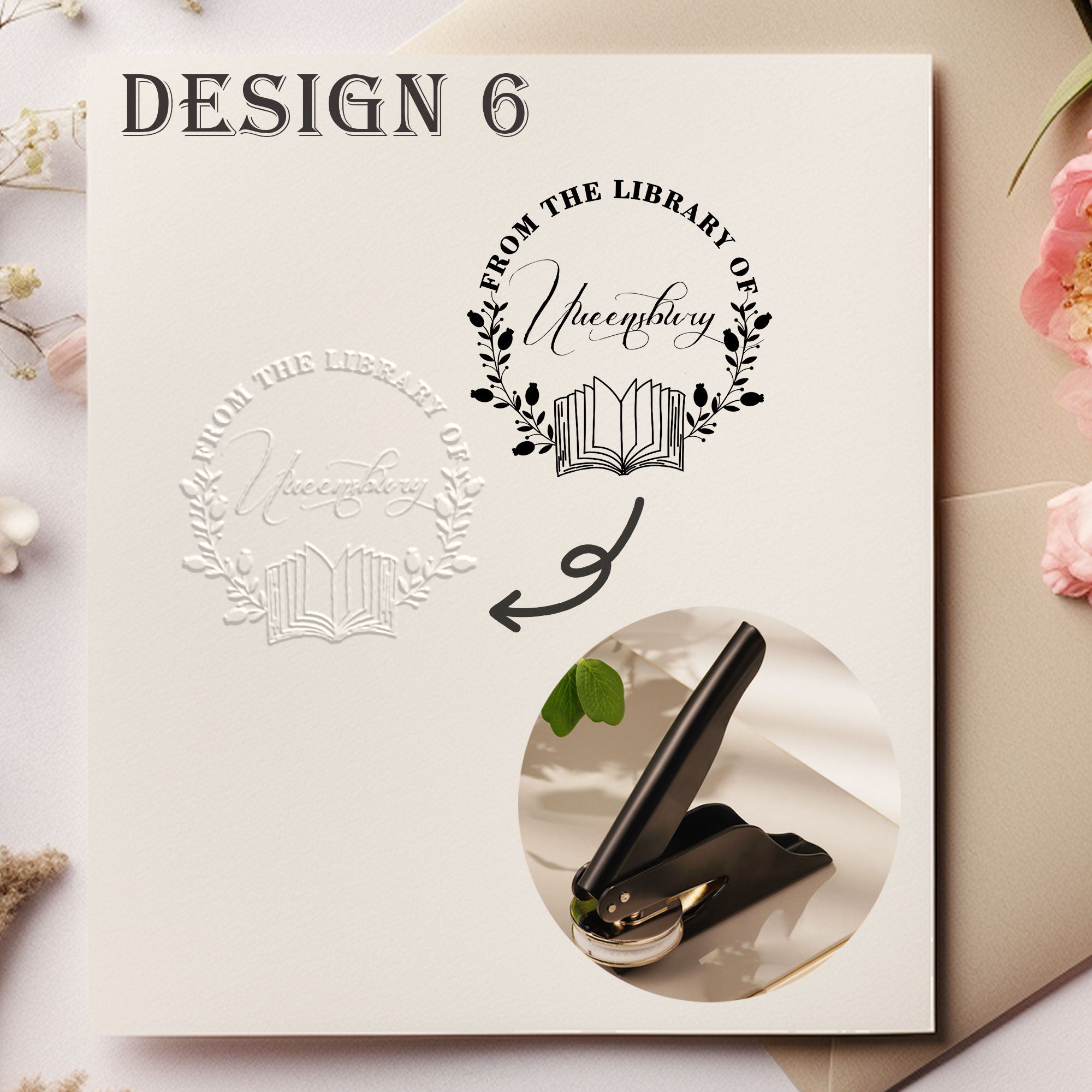 Custom Reading Lover Embosser