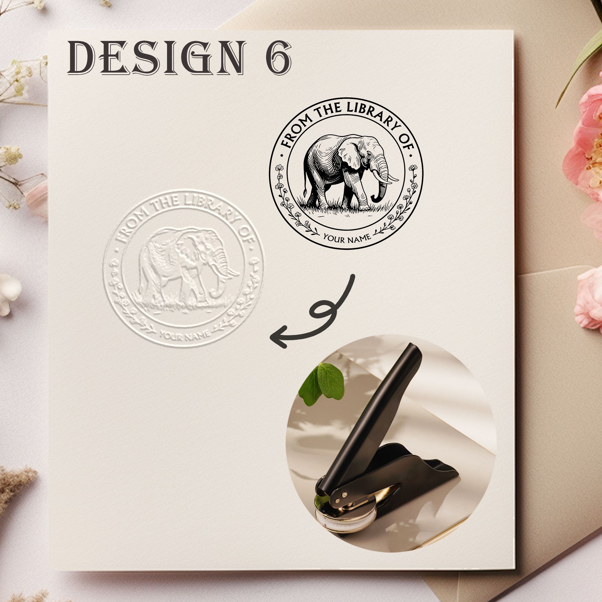 Custom Retro Design Embosser