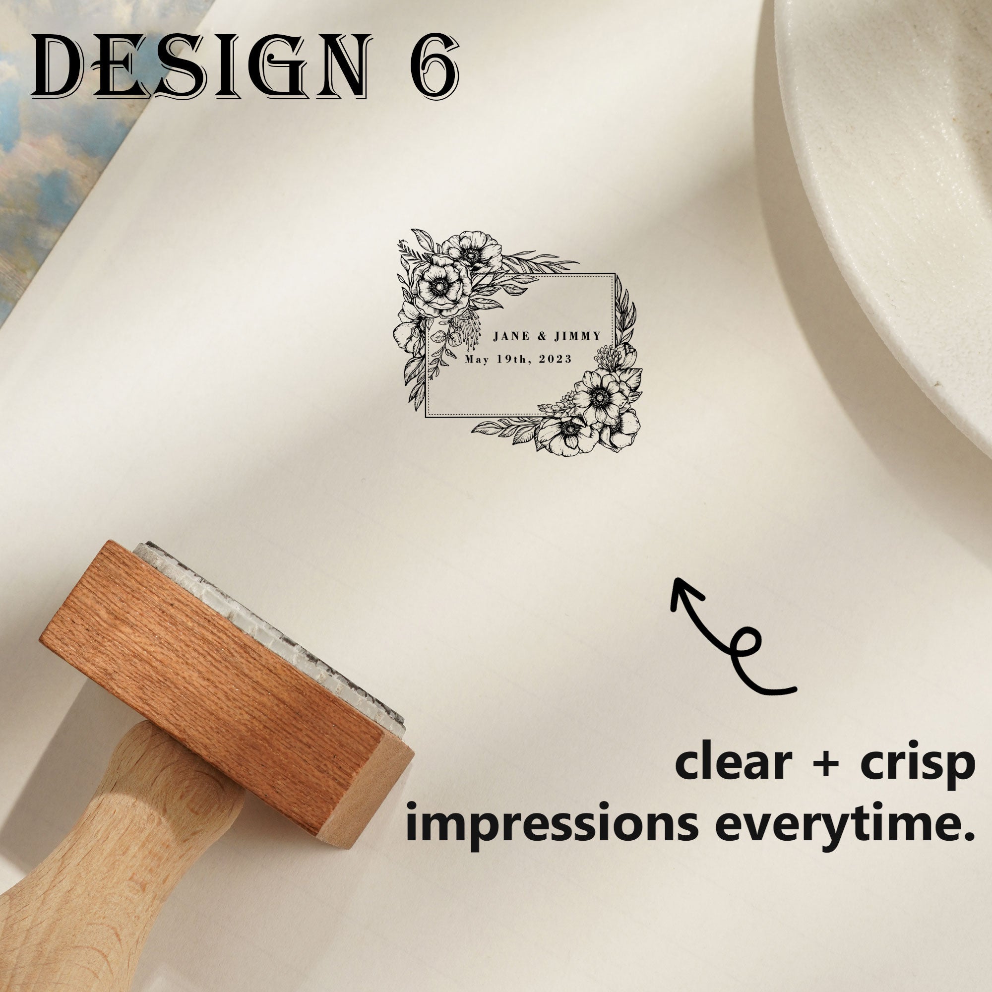 Wedding Decor Wood Stamp