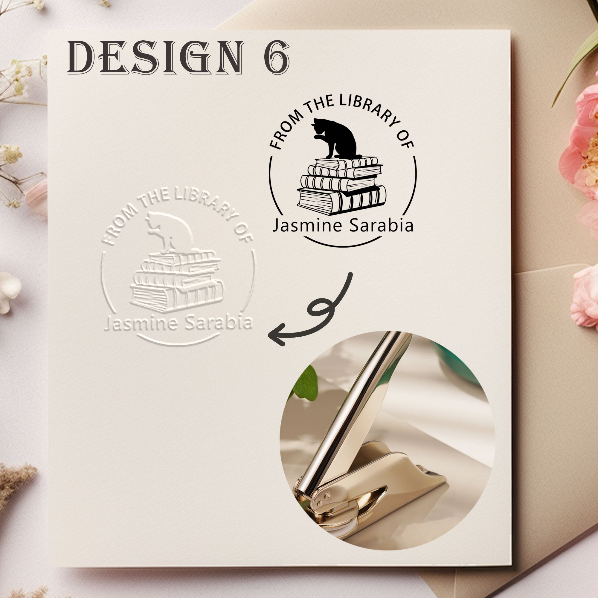 Custom Floral Decor Embosser